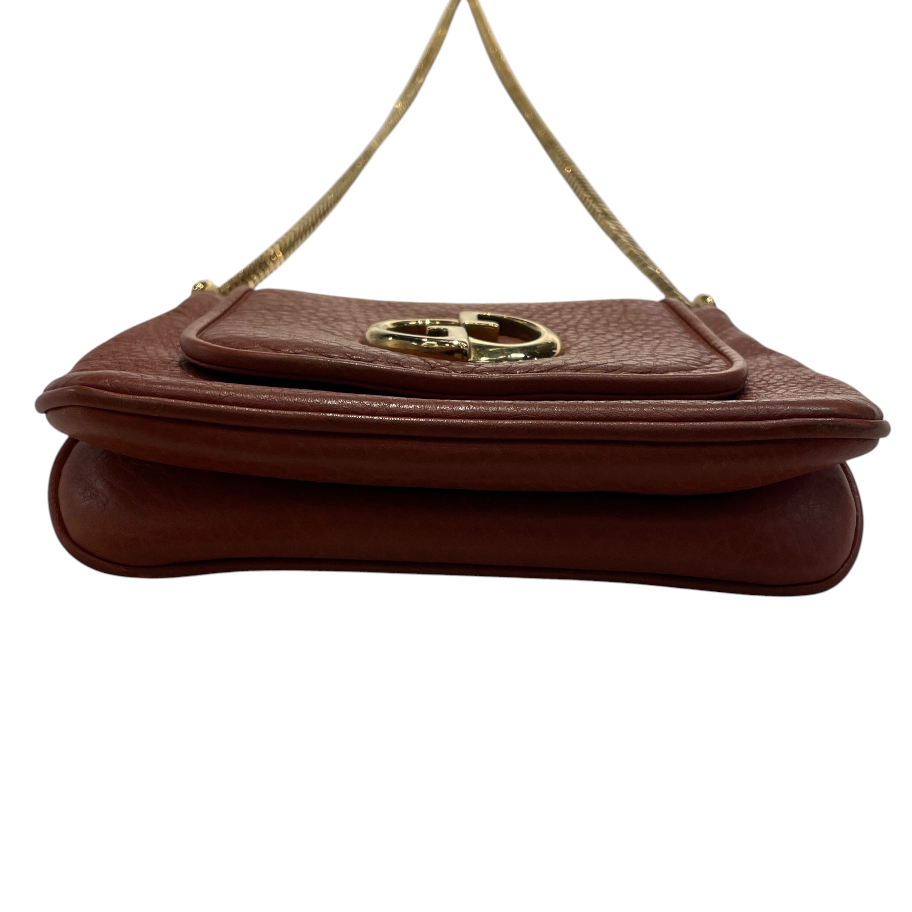 GUCCI/Bag/Leather/BRW/1973 SMALL CHAIN view 3