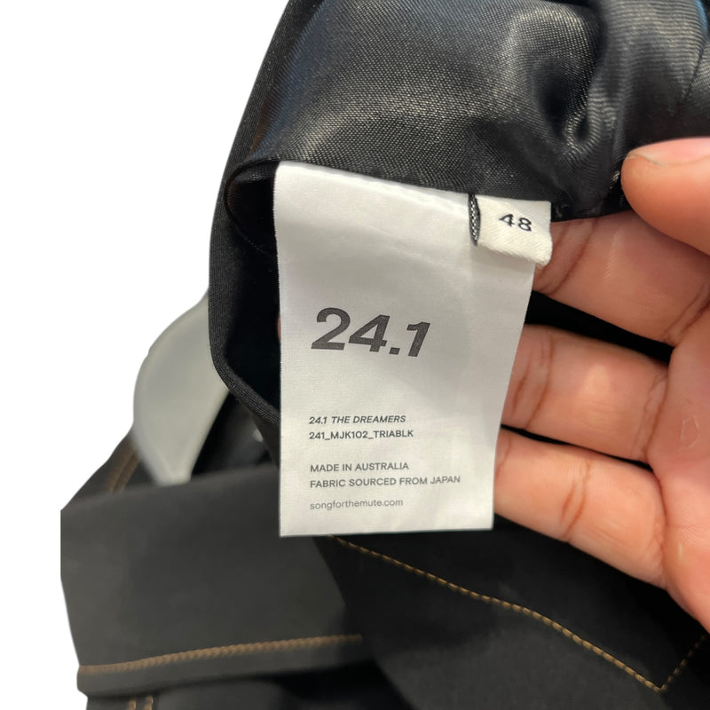 SONG FOR THE MUTE/Jacket/M/BLK/CROP PATCH POCKET JACKET