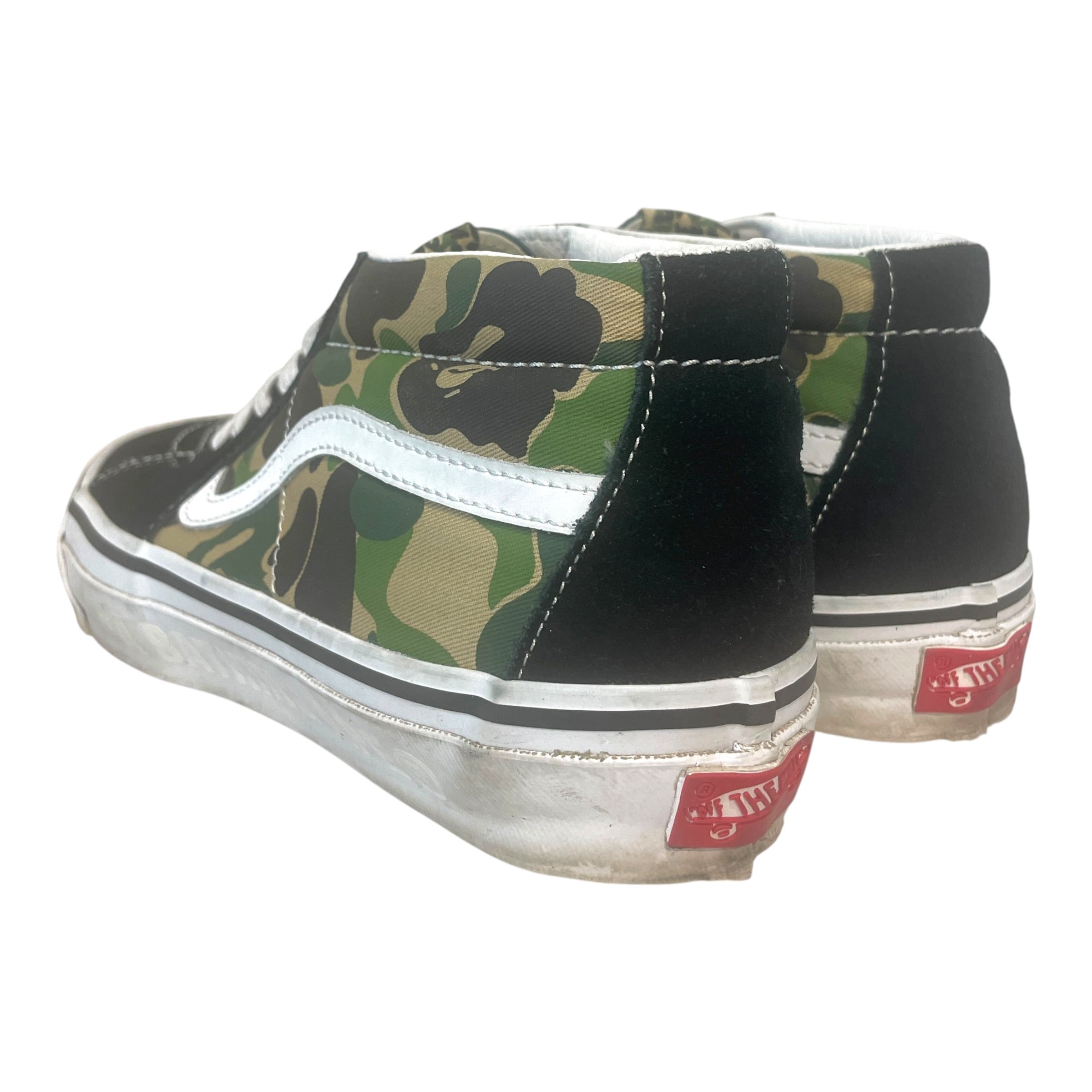 VANS/A BATHING APE/Shoes/US 10.5/Camouflage/Cotton/GRN/SK8 Mid Reissue view 3