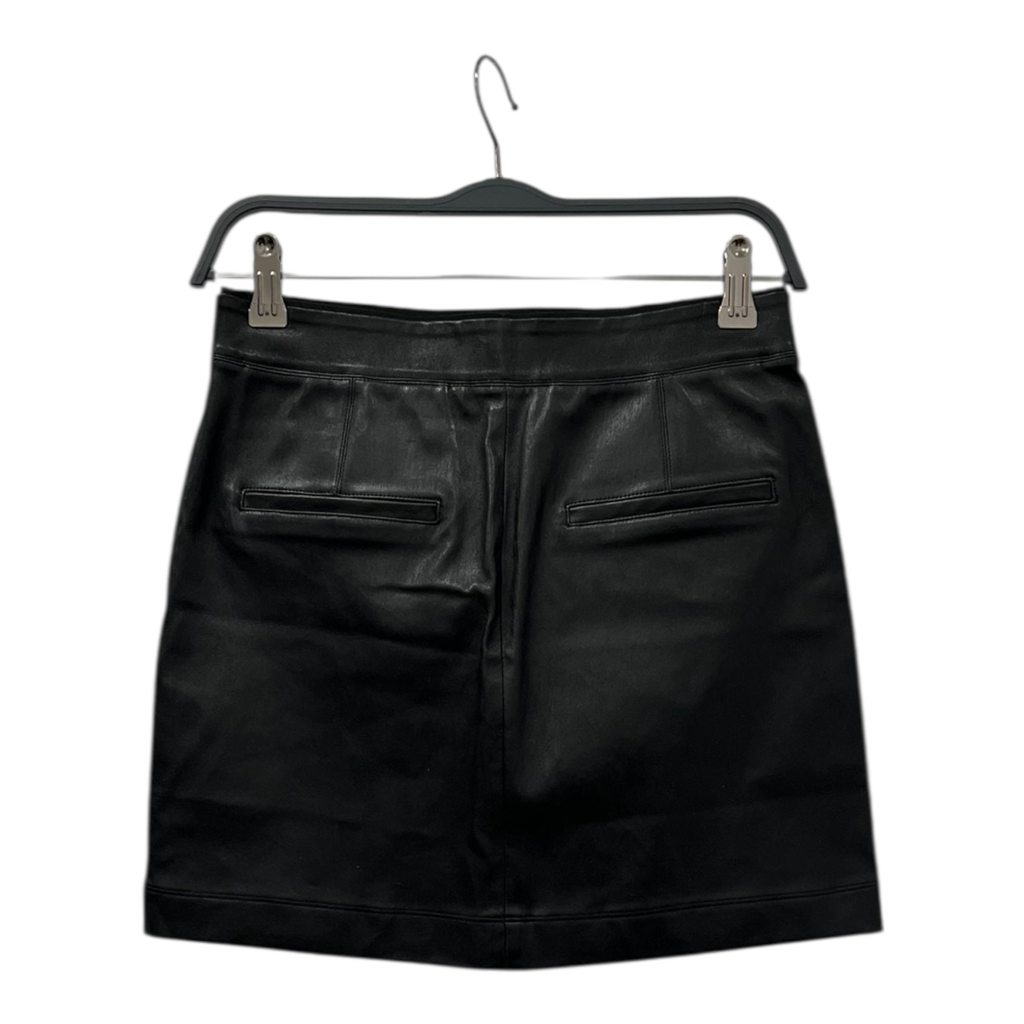 Helmut Lang/Skirt/2/Leather/BLK/ELASTIC WAIST MINI SKIRT view 2