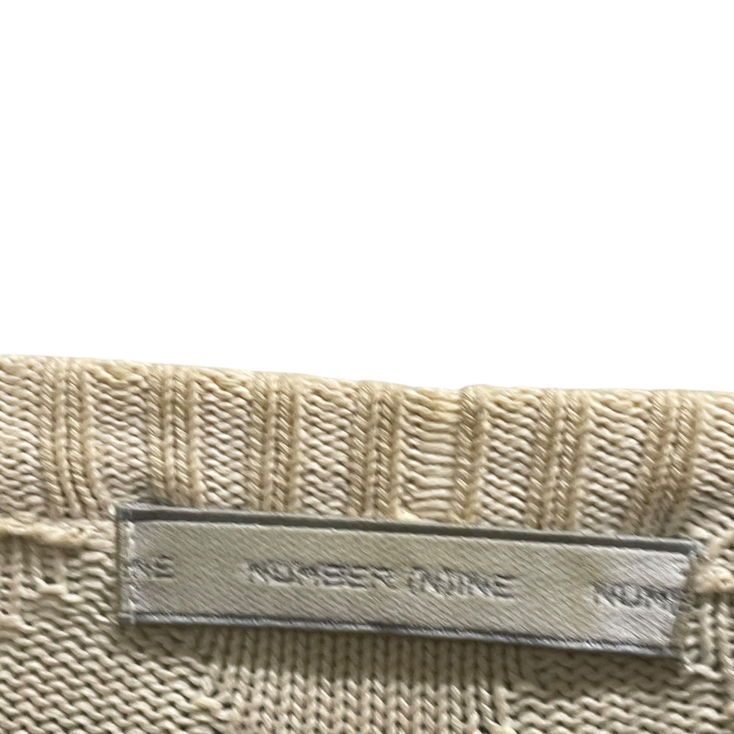 NUMBER (N)INE/Sweater/Stripe/Cotton/WHT/BLK&WHT STRIPE/DISTRESSMENT view 4