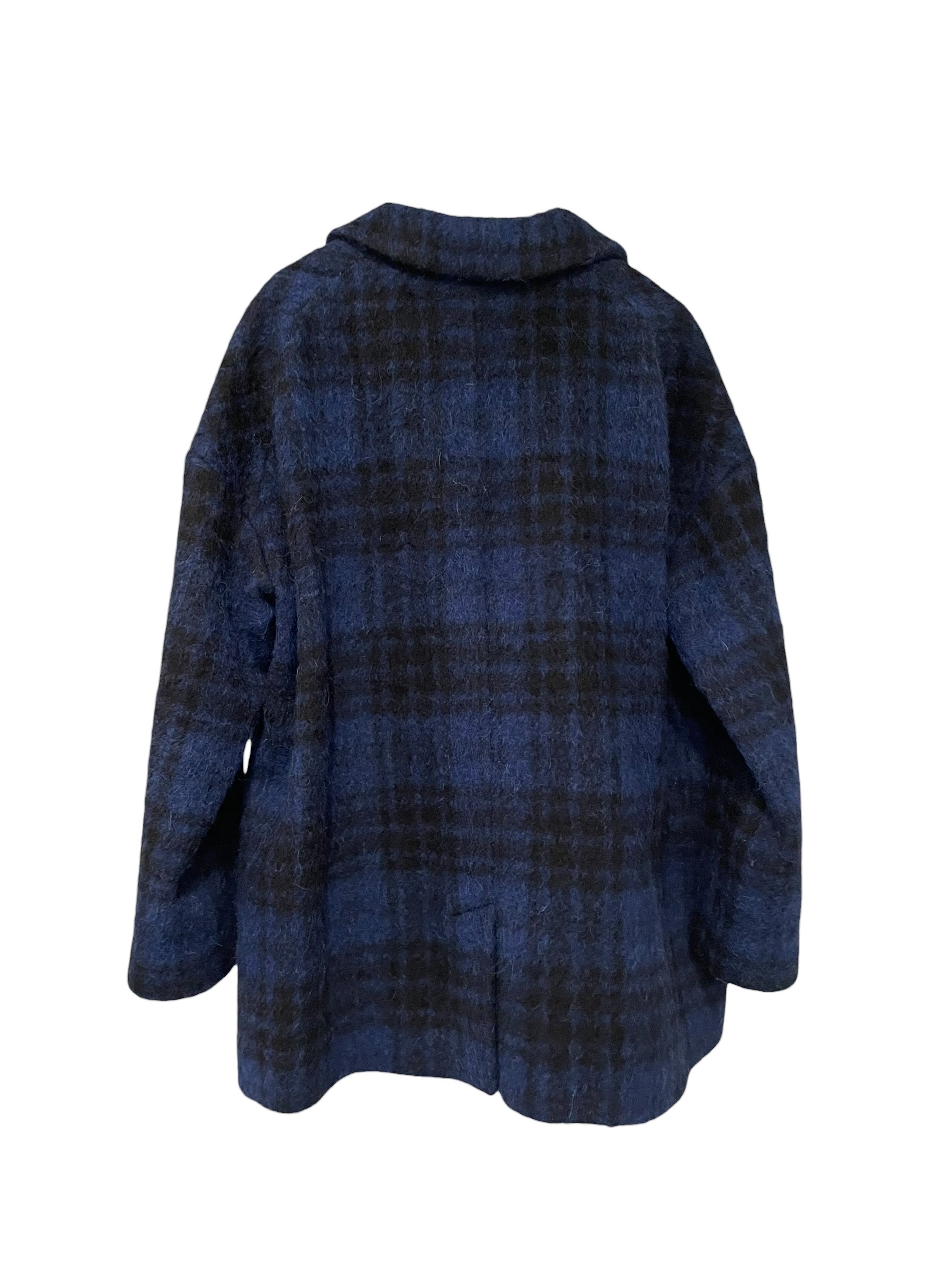 RED VALENTINO/Coat/40/Plaid/Wool/NVY/HR0493A0/PLAID WOOL COAT view 2