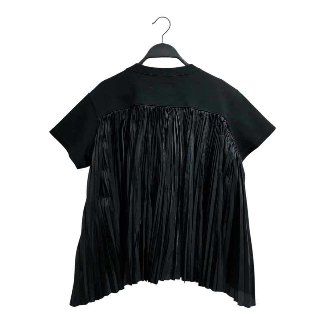 NIKE/Sacai/T-Shirt/M/BLK/pleated back view 2