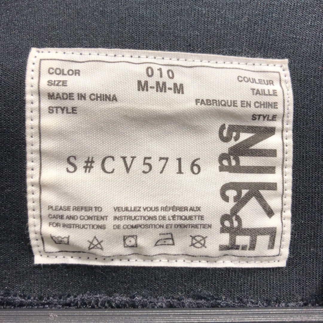NIKE/Sacai/T-Shirt/M/BLK/pleated back view 3