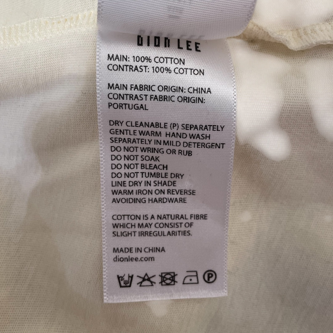 DION LEE/LS Dress/4/Cotton/IVR/OVERLAY view 3