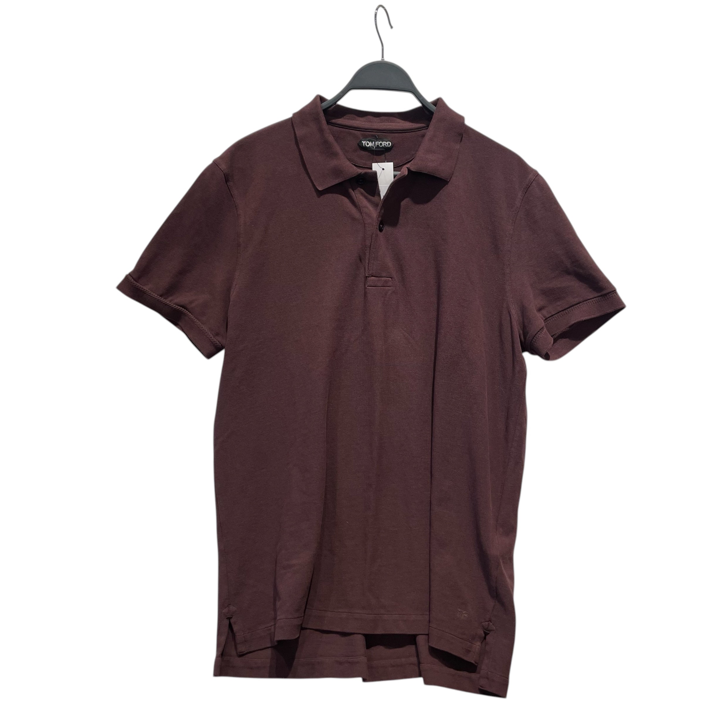 TOM FORD/Polo Shirt/56/Cotton/RED/Half Front Button view 1
