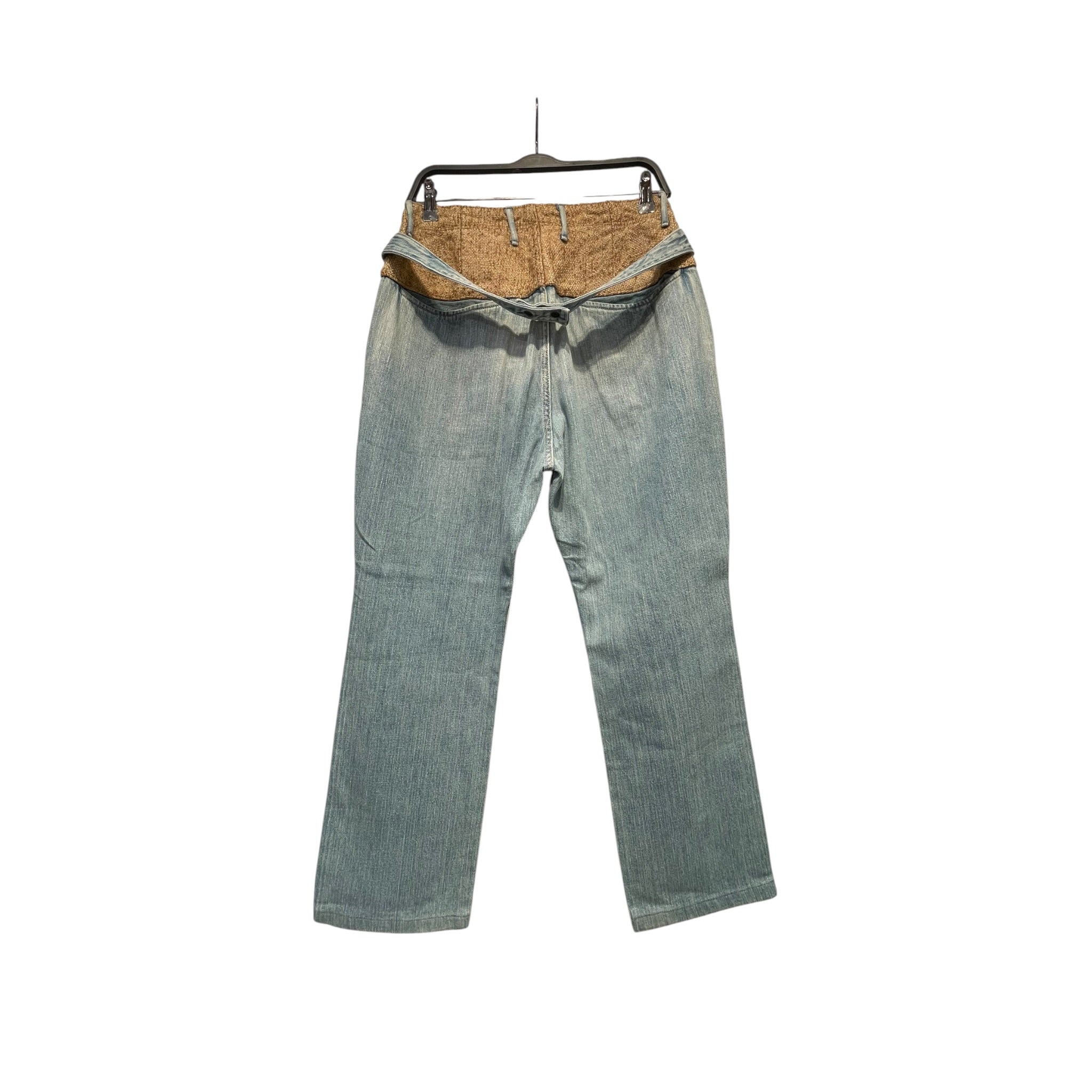 KAPITAL/Pants/2/Denim/BLU/burlap waist view 2