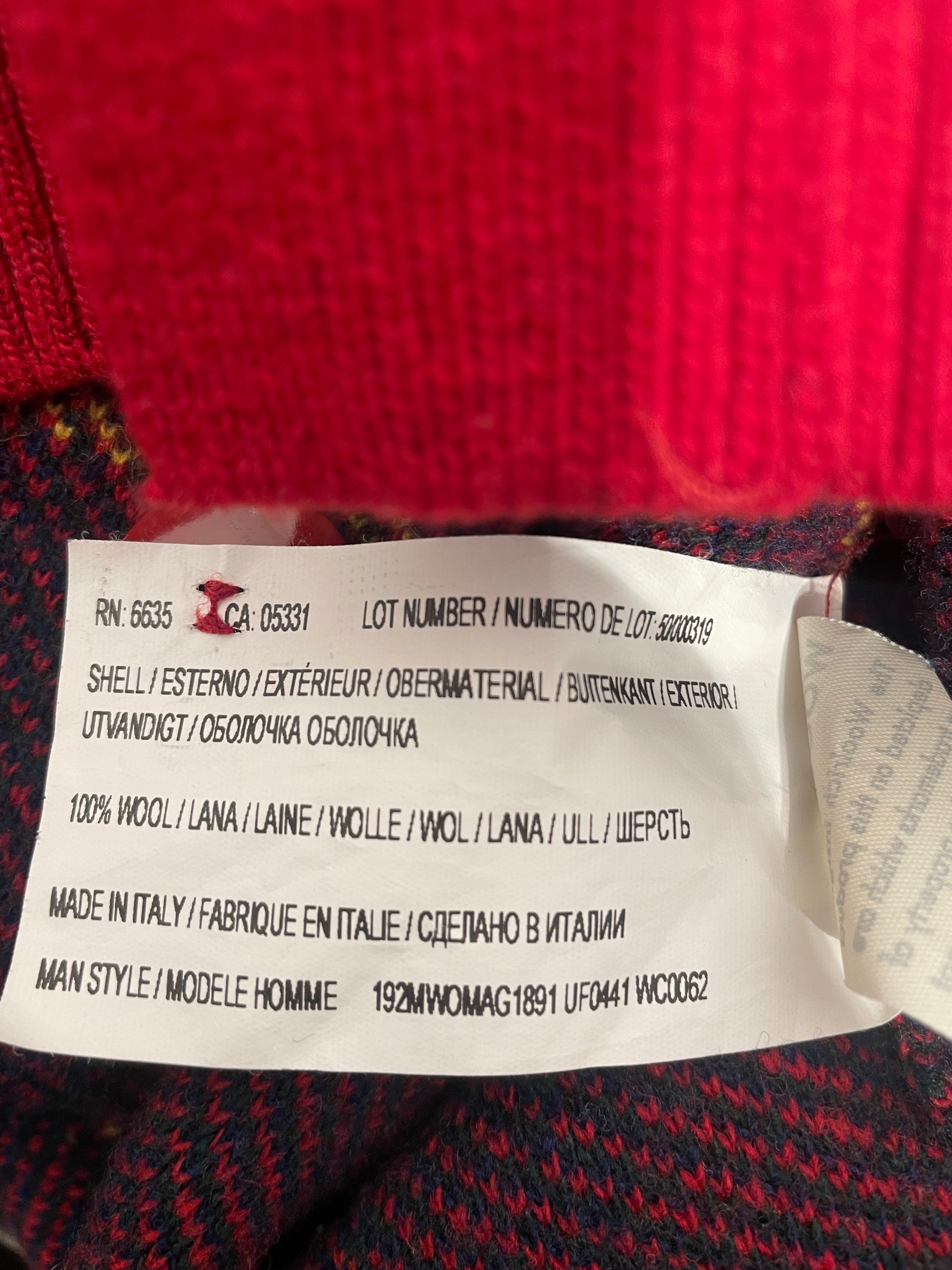 AIME LEON DORE/Cardigan/M/Plaid/Wool/RED/WOOLRICH view 4