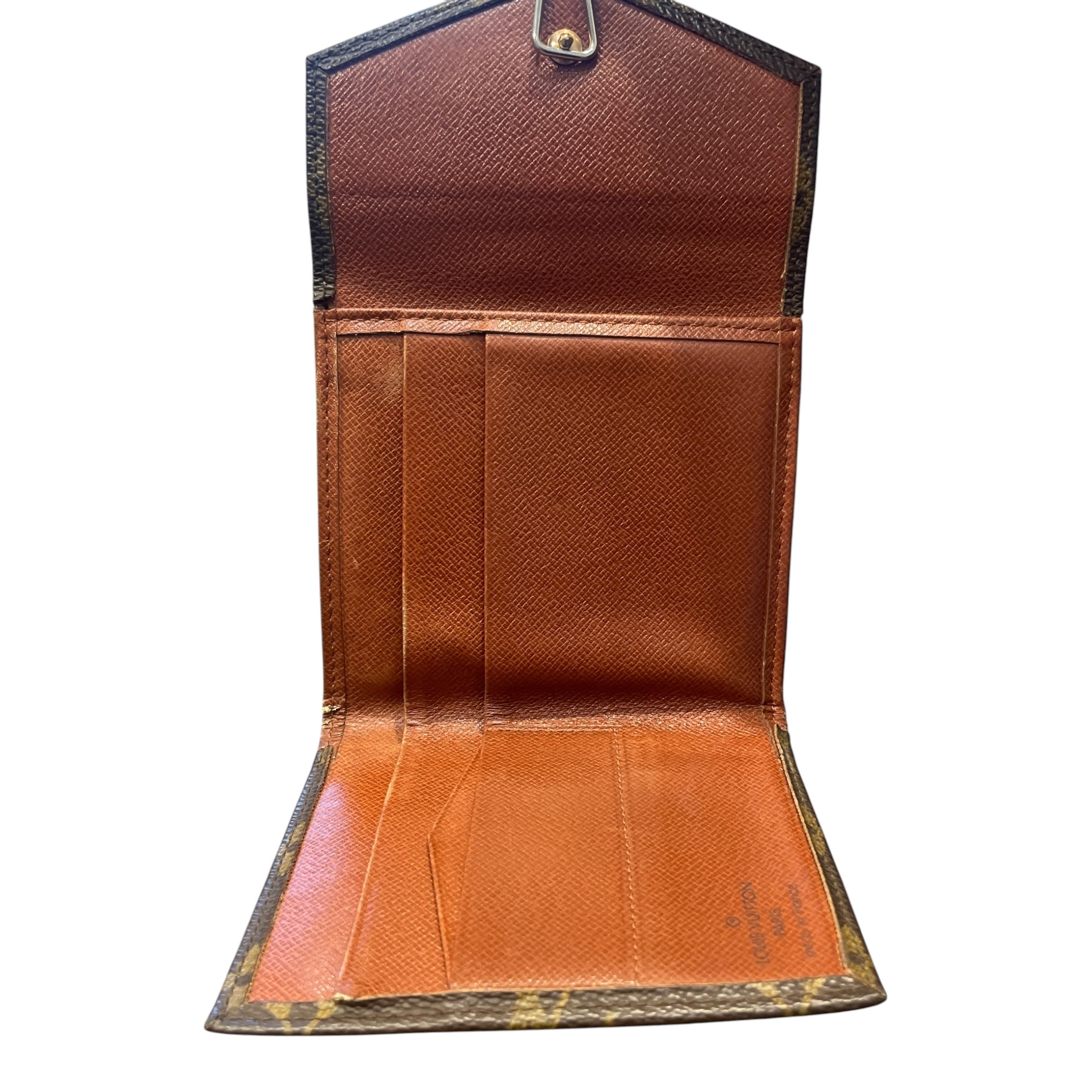 LOUIS VUITTON/Wallet/Monogram/Leather/BRW/L's/Porte Elise Wallet view 3
