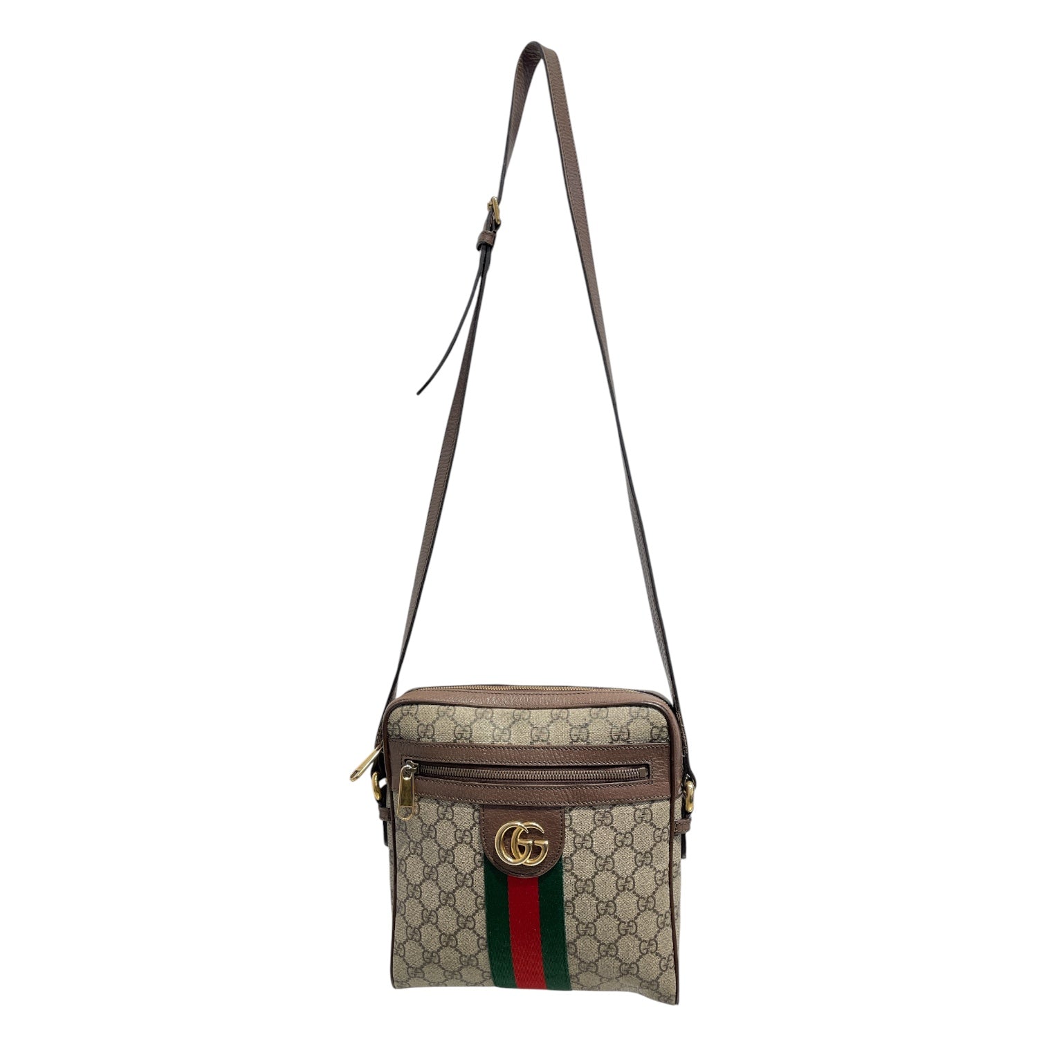GUCCI/Cross Body Bag/Monogram/Leather/BEG/OPHIDIA MEDIUM view 1