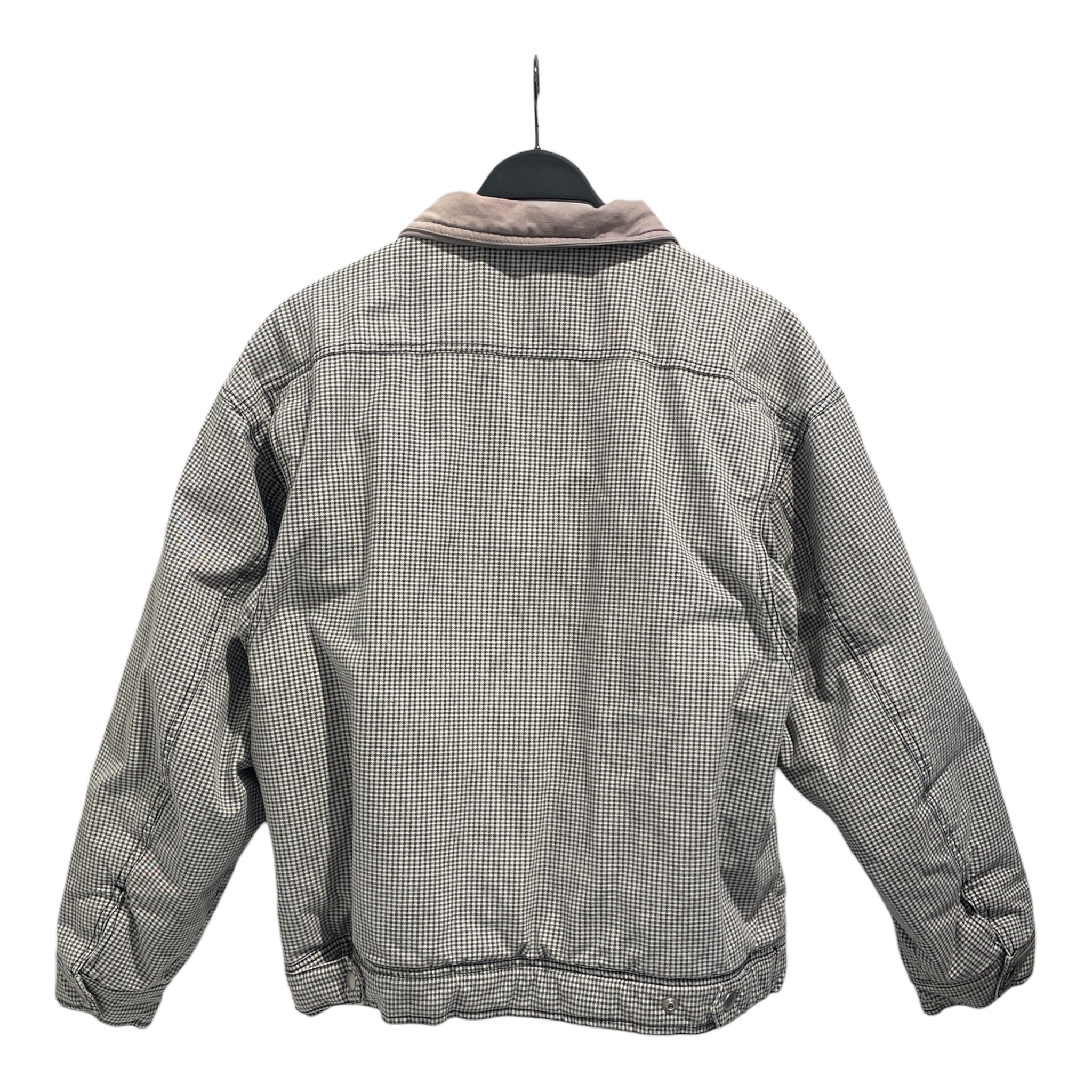 STUSSY/Jacket/S/Cotton/WHT/Plaid/Drizzler plaid bomber view 2