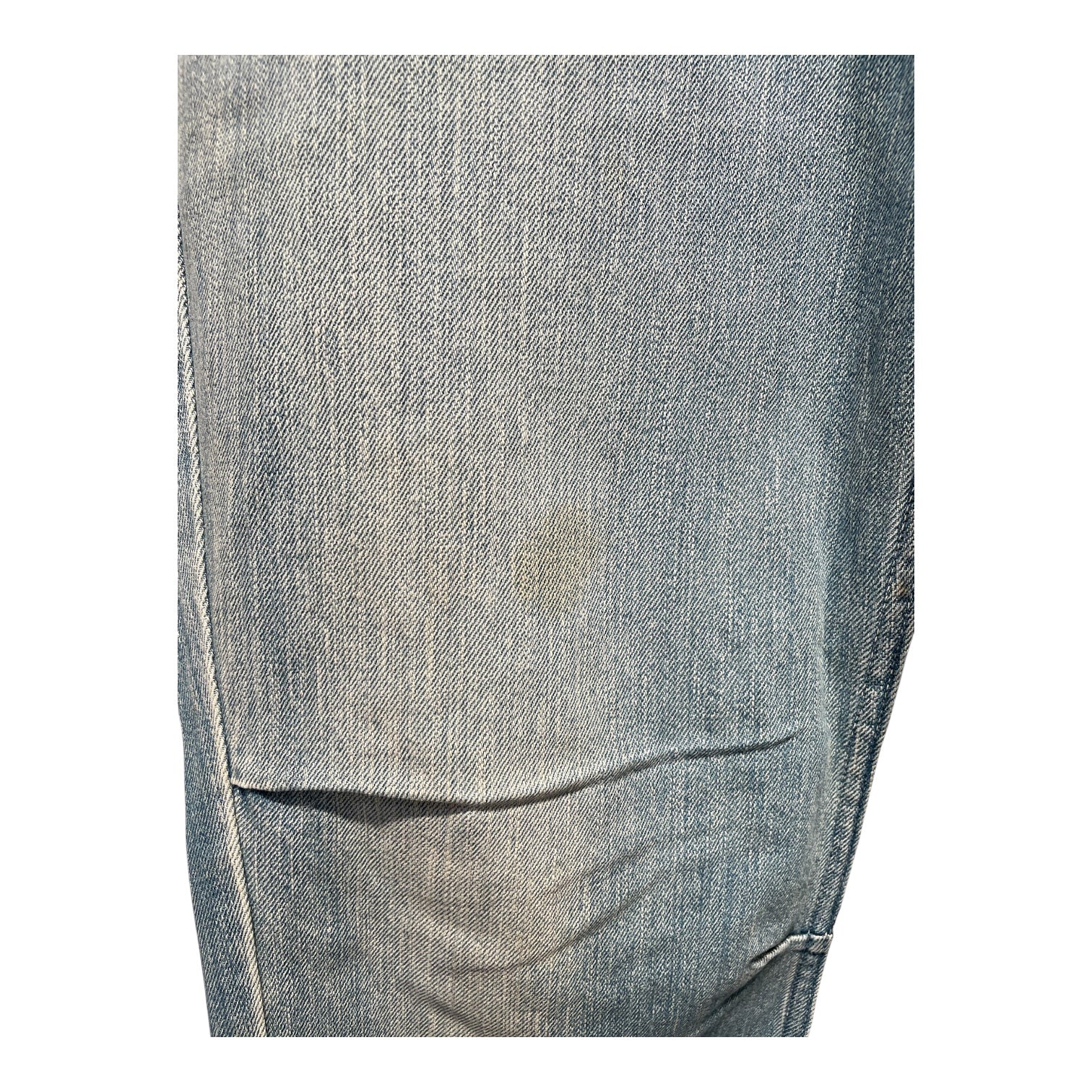 KAPITAL/Pants/2/Denim/BLU/burlap waist view 6