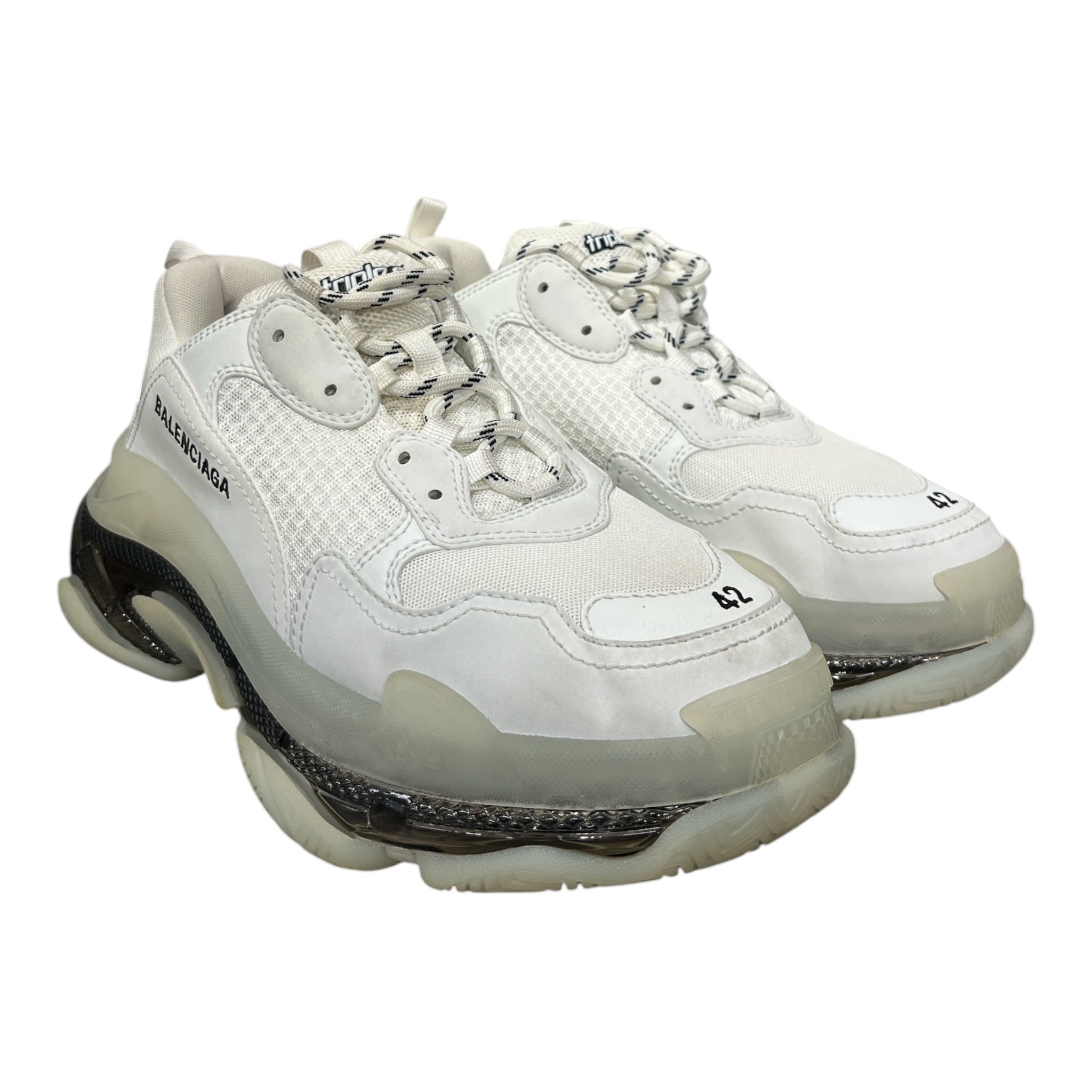 BALENCIAGA/Hi-Sneakers/US 9/WHT/TRIPLE S view 1
