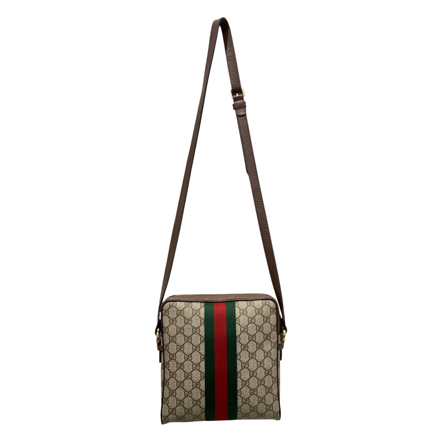 GUCCI/Cross Body Bag/Monogram/Leather/BEG/OPHIDIA MEDIUM view 2