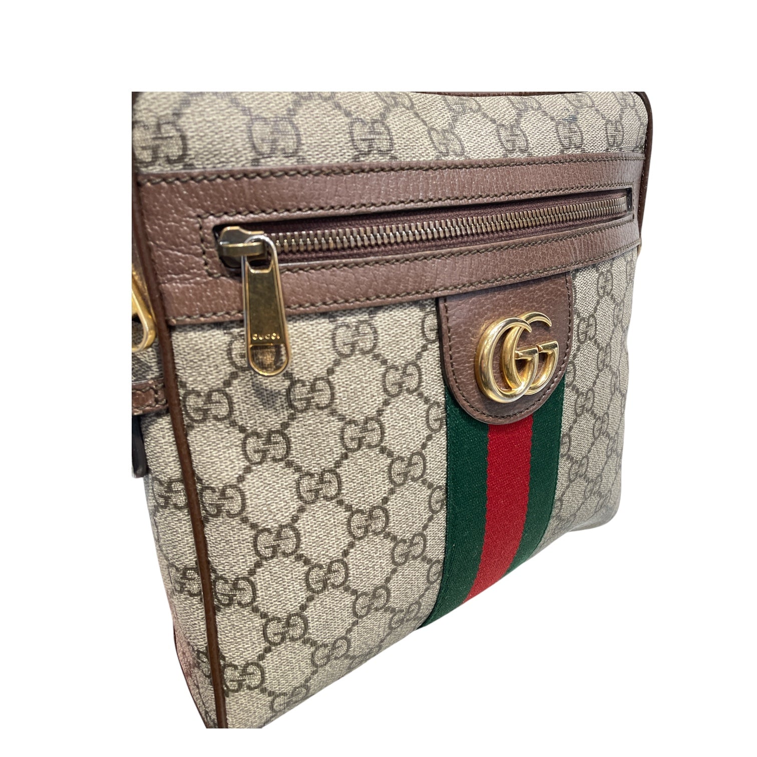 GUCCI/Cross Body Bag/Monogram/Leather/BEG/OPHIDIA MEDIUM view 3