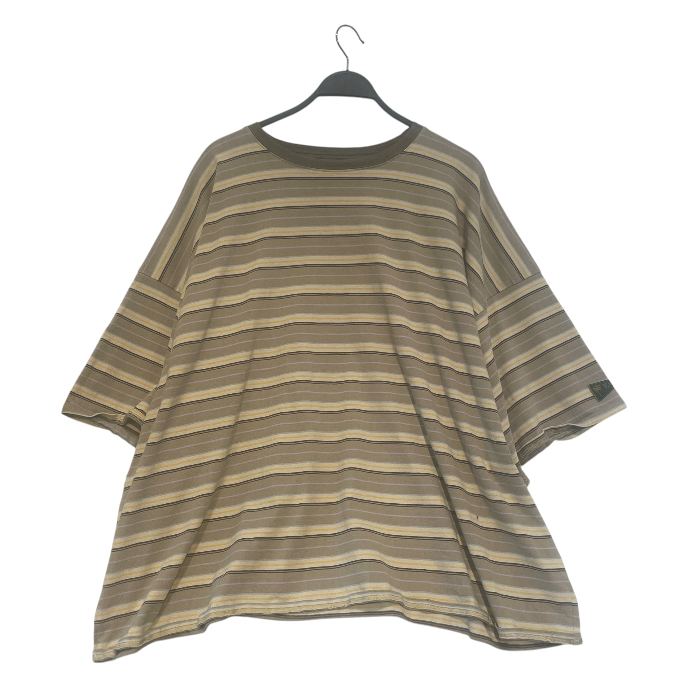 KAPITAL/T-Shirt/3/Cotton/CRM/Stripe/Multi-Stripe Oversized Tee view 1