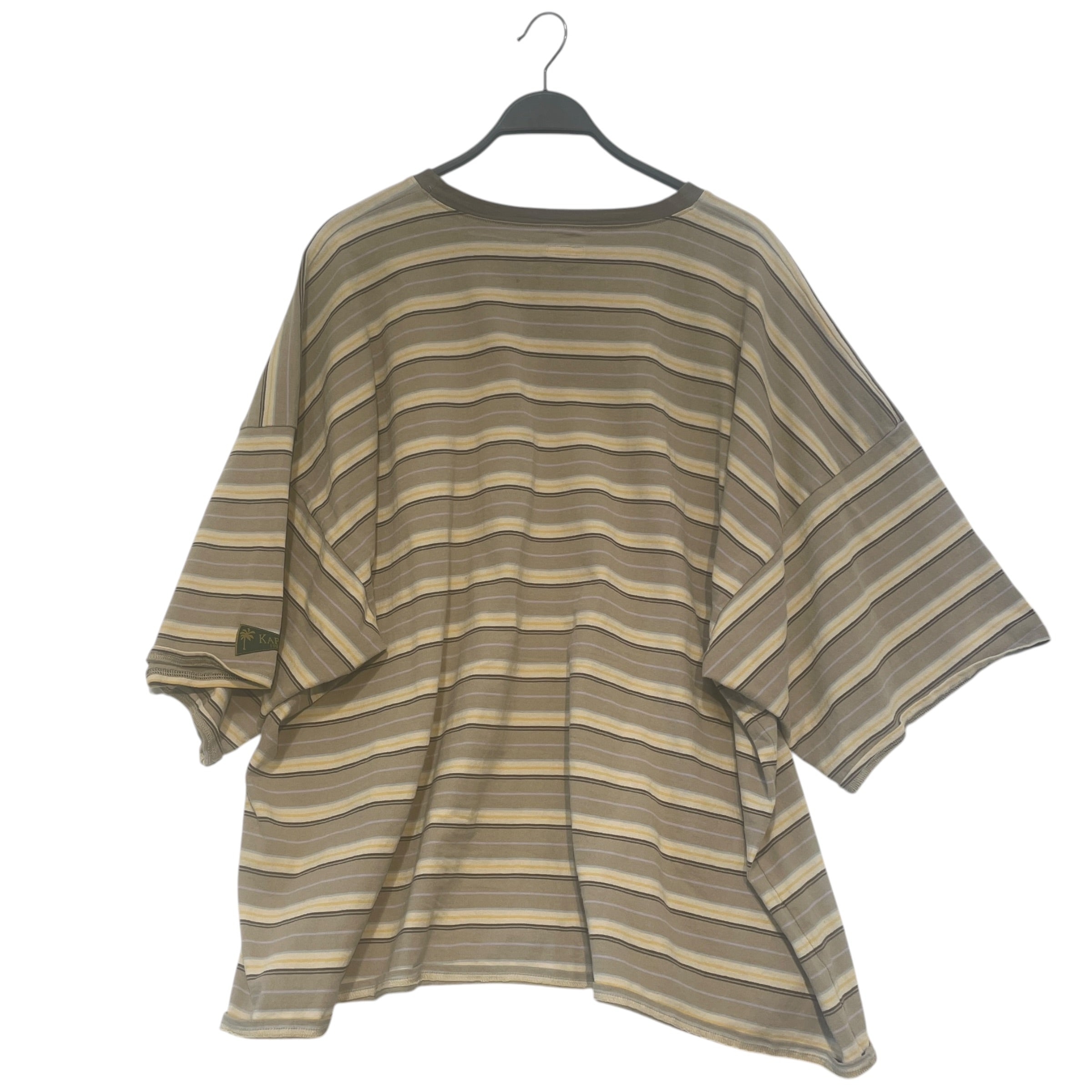 KAPITAL/T-Shirt/3/Cotton/CRM/Stripe/Multi-Stripe Oversized Tee view 2