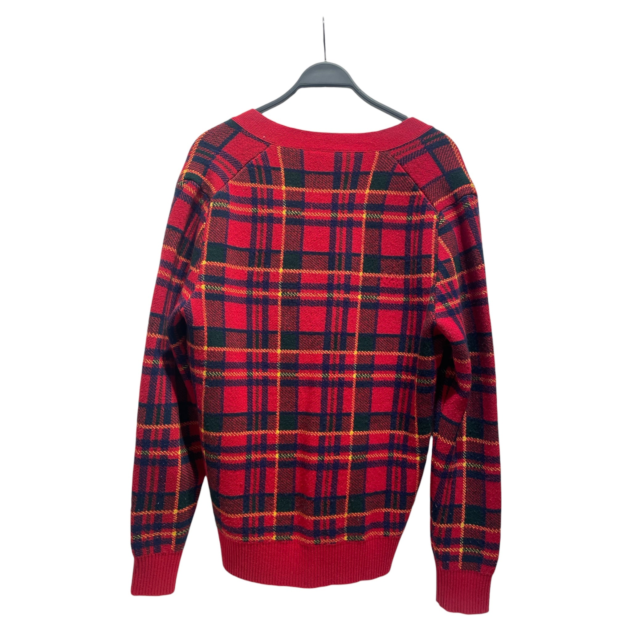 AIME LEON DORE/Cardigan/M/Plaid/Wool/RED/WOOLRICH view 2