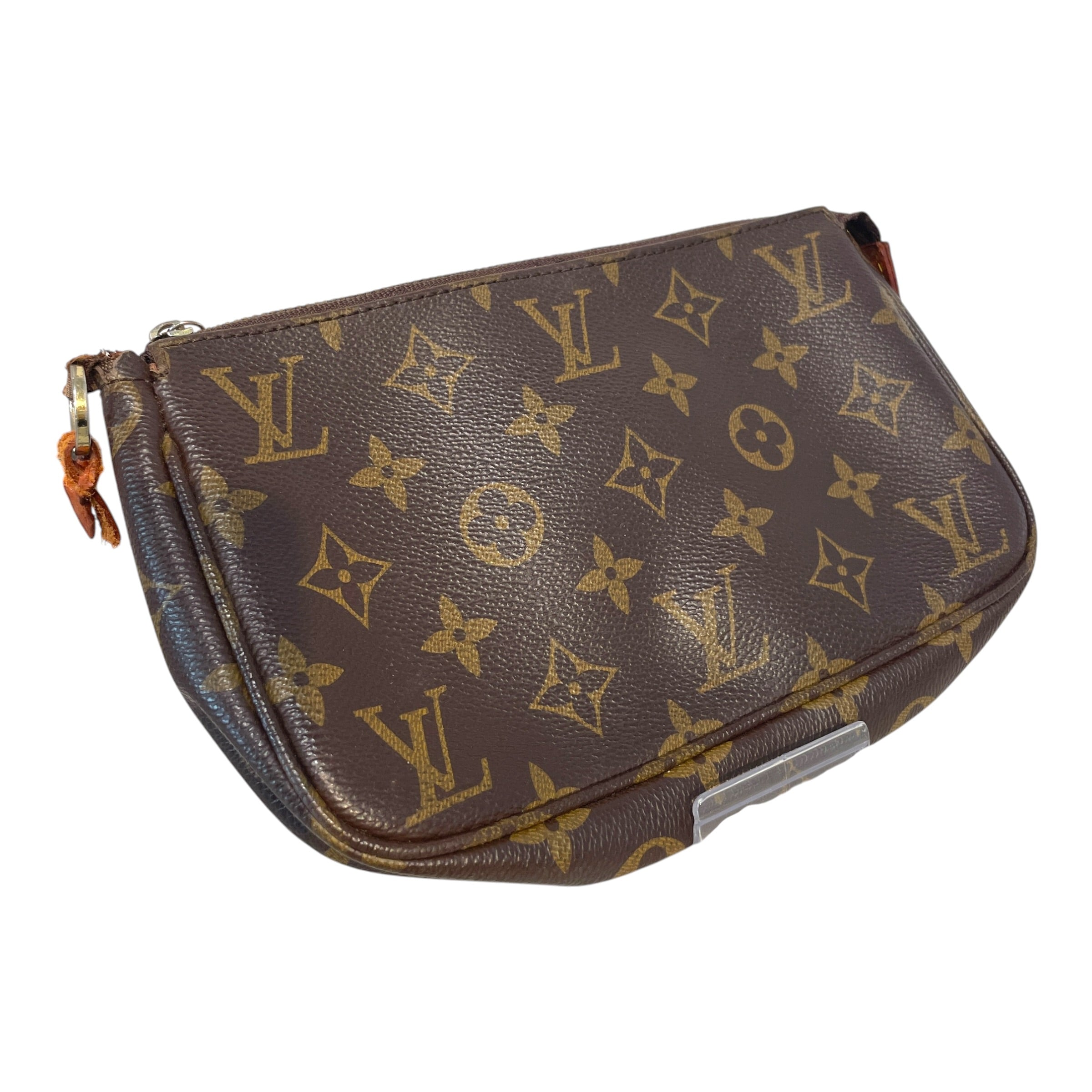 LOUIS VUITTON/Pouch/Monogram/Leather/BRW/Pochette view 1