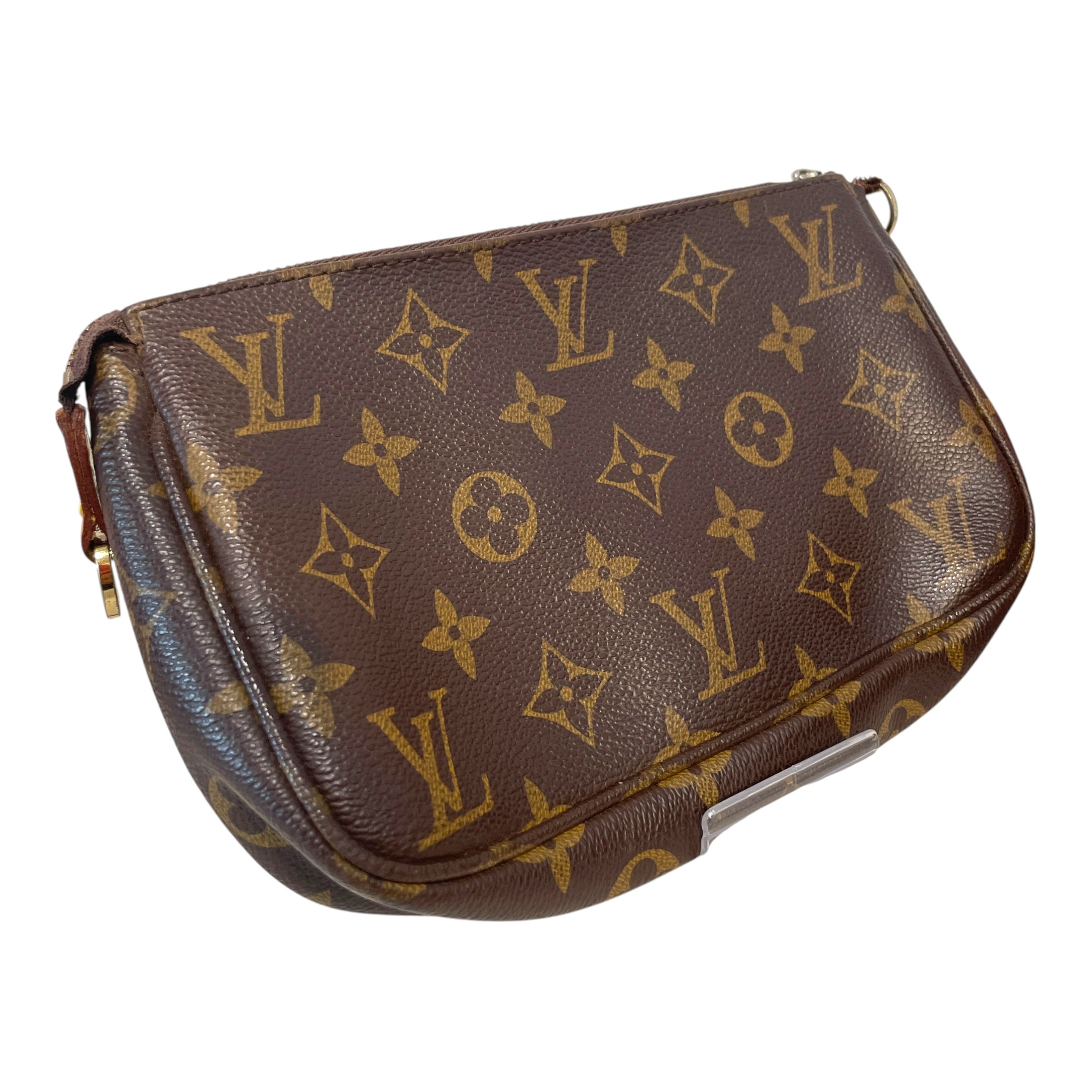 LOUIS VUITTON/Pouch/Monogram/Leather/BRW/Pochette view 2