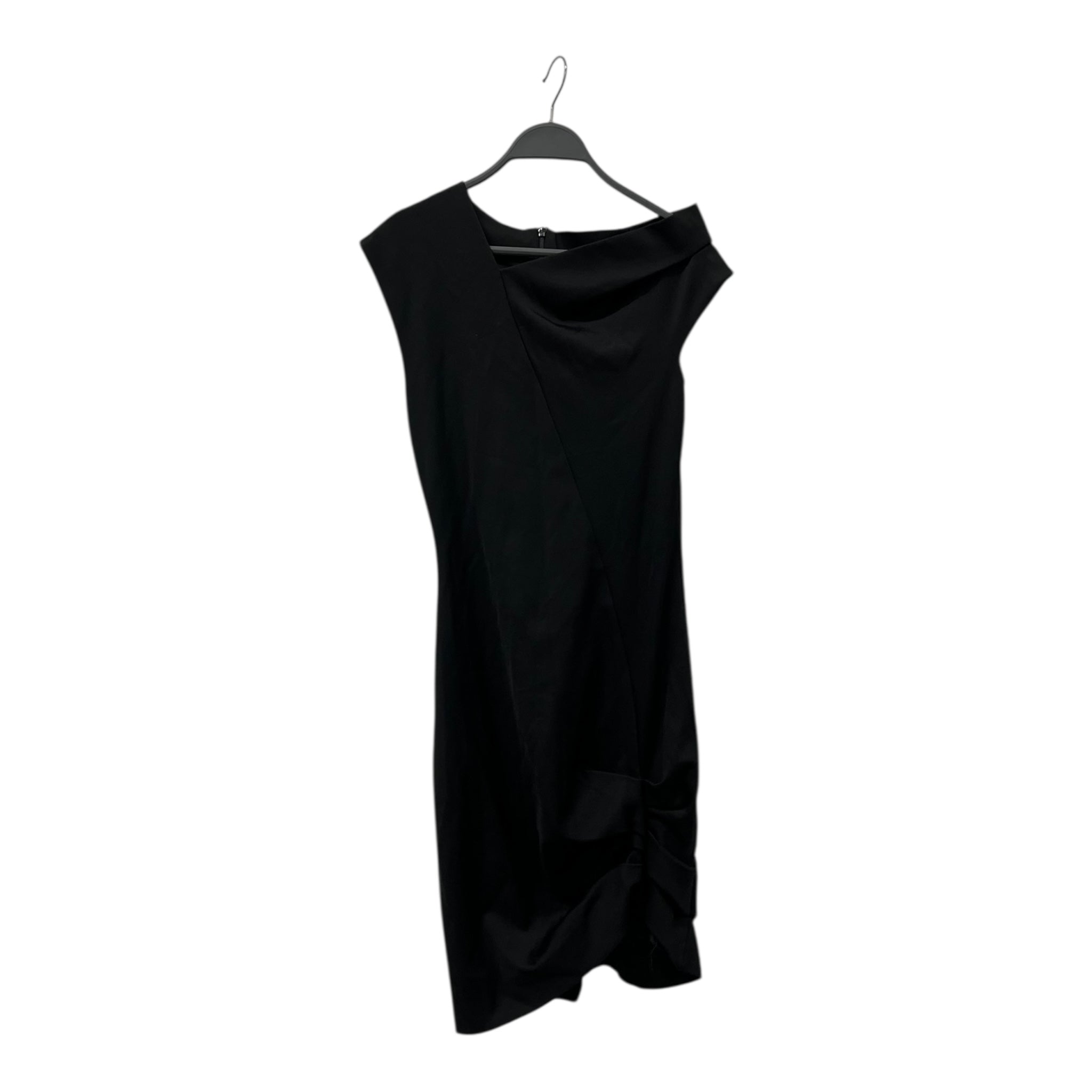 Helmut Lang/SS Dress/4/Rayon/BLK/FRONT DRAPE ASYMMETRICAL NECK view 1