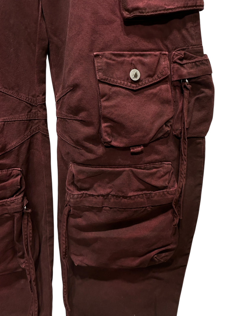 THE ATTICO/Wide Leg Pants/25/Cotton/BRD/multi cargo pocket