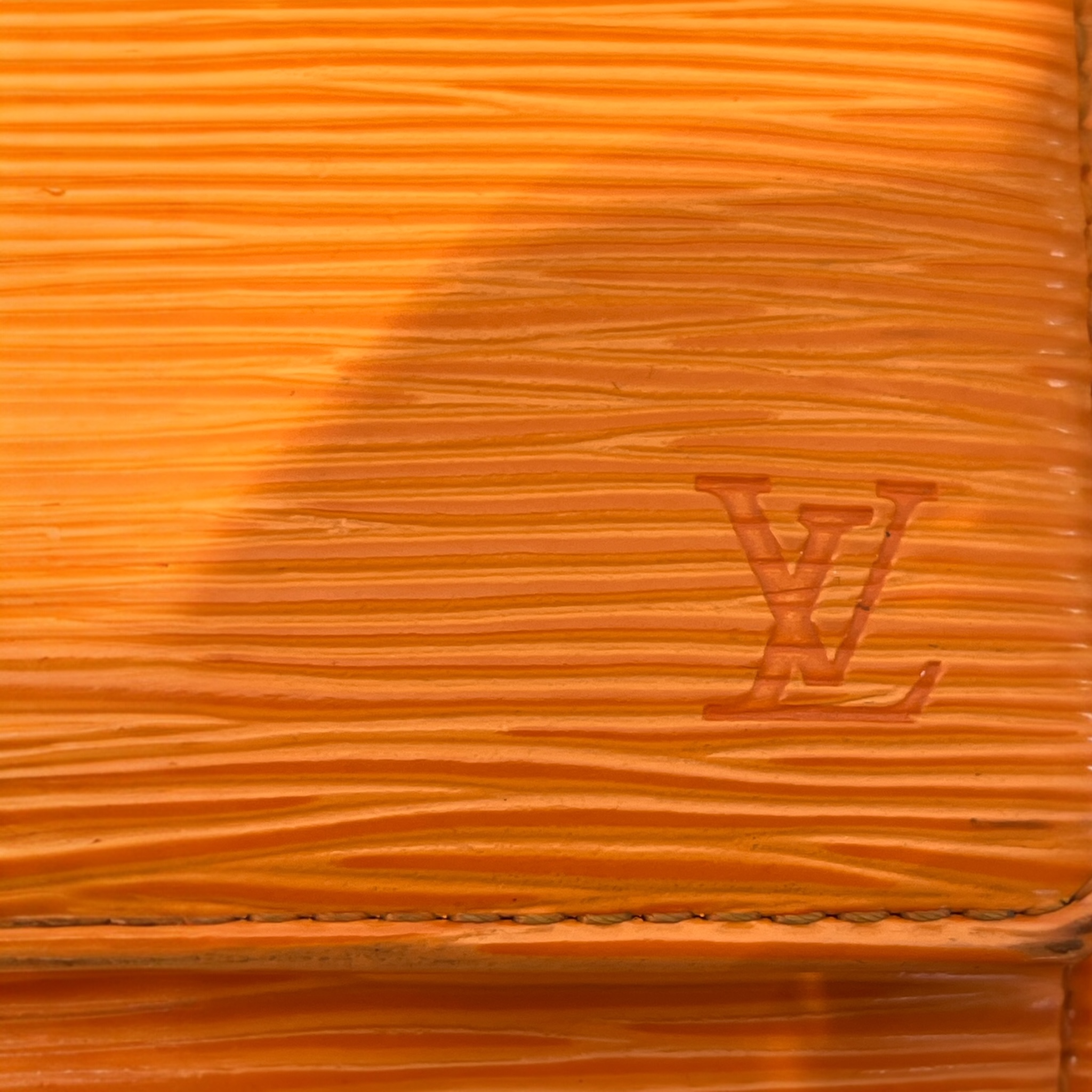 LOUIS VUITTON/Trifold Wallet/Stripe/Leather/ORN/Orange Epi Leather Long Wallet view 6