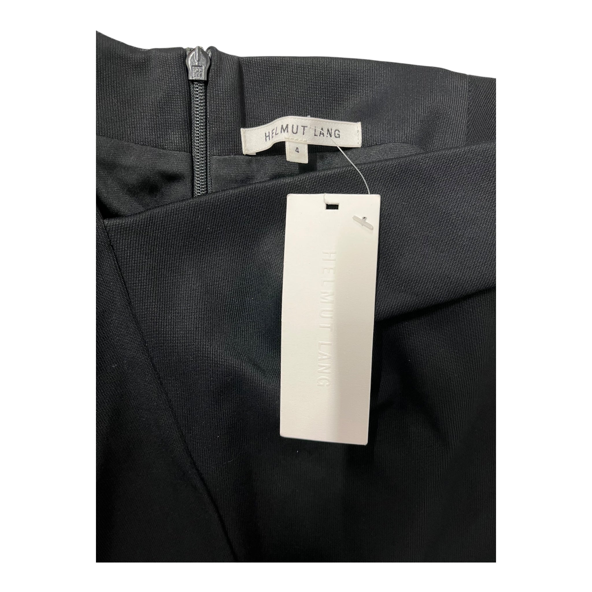 Helmut Lang/SS Dress/4/Rayon/BLK/FRONT DRAPE ASYMMETRICAL NECK view 3