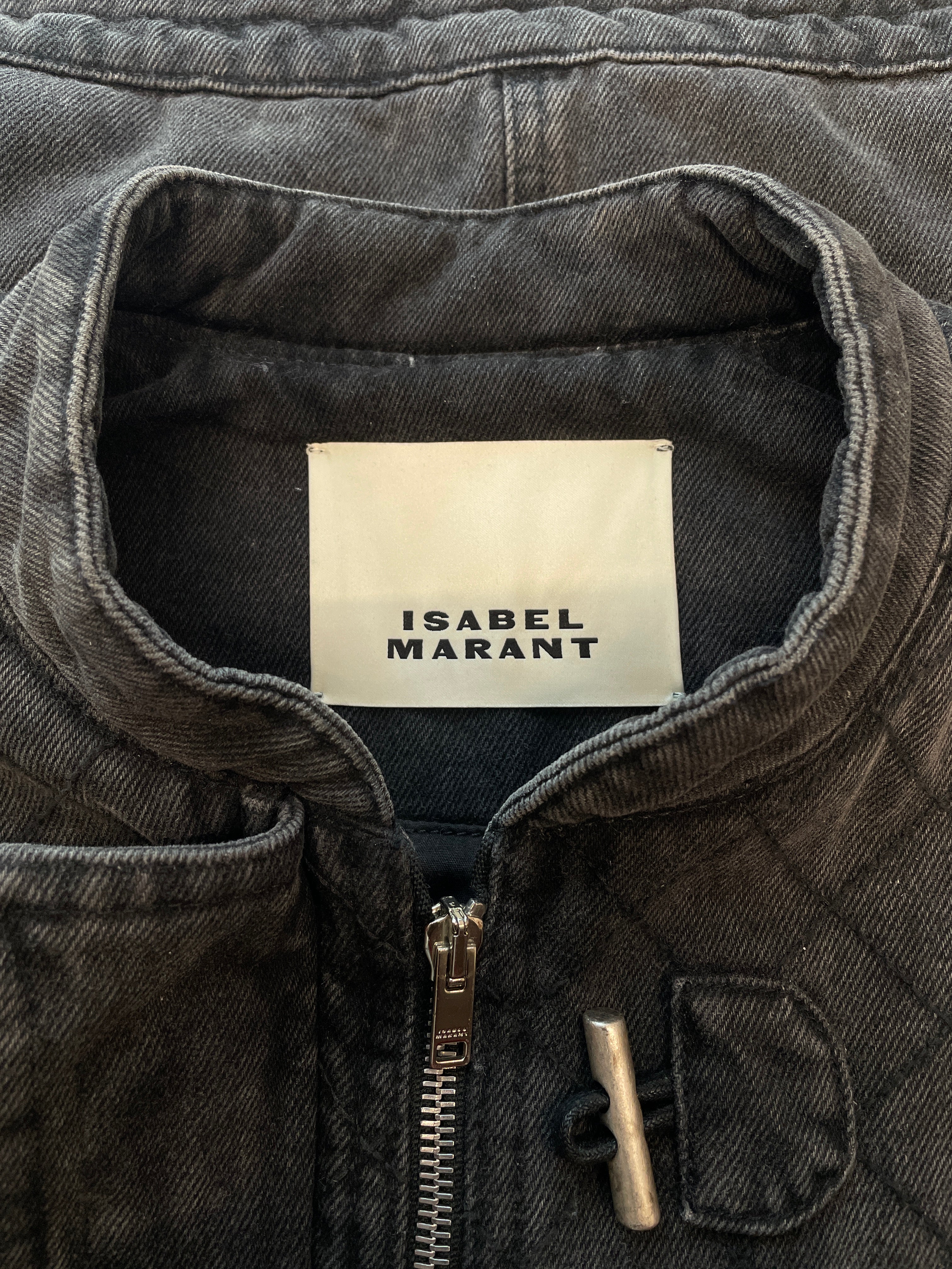 ISABEL MARANT/Denim Jkt/36/Cotton/GRY/quilted view 3