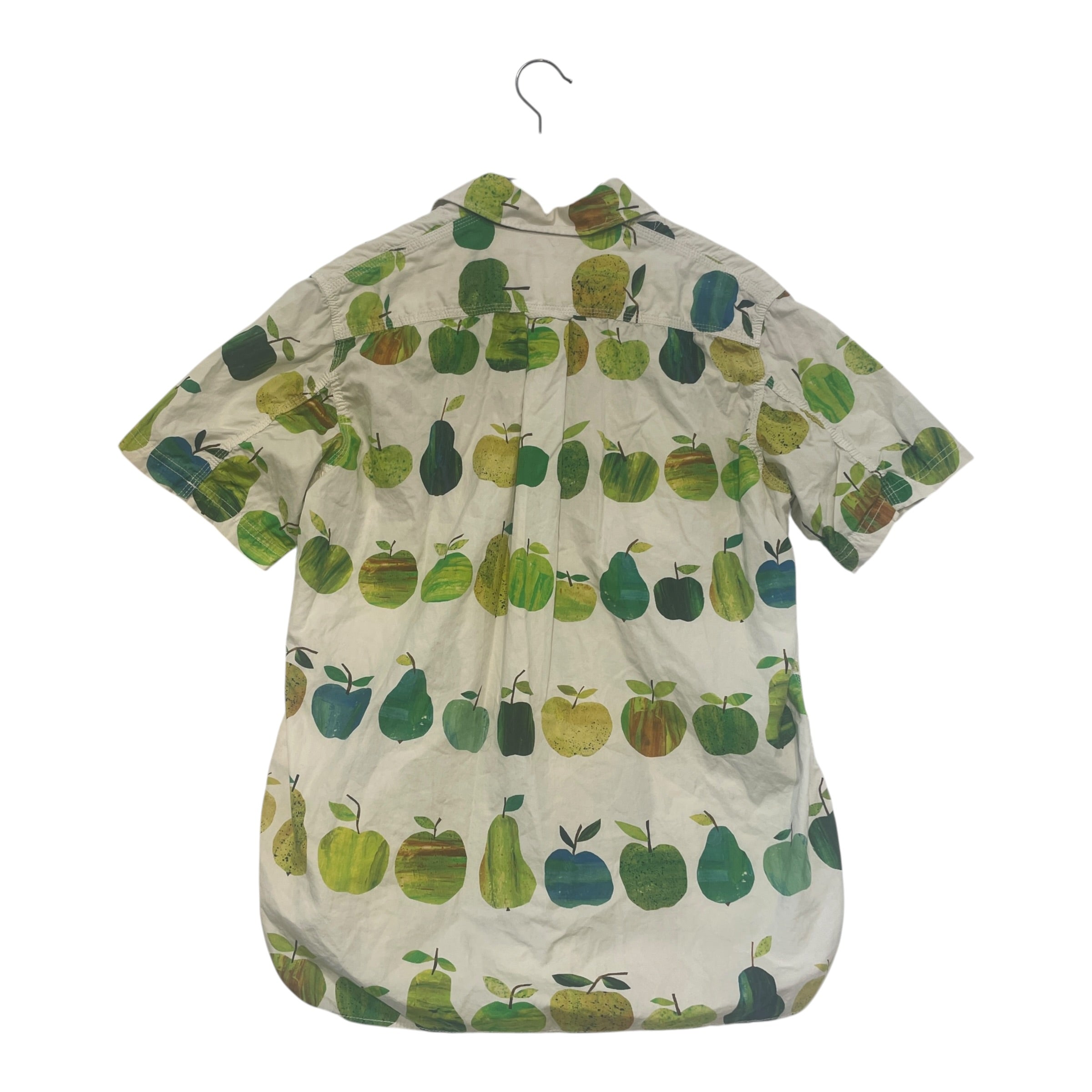 JUNYA WATANABE COMME des GARCONS MAN/SS Shirt/M/Cotton/WHT/All Over Print/Tracey English Apple Print SS view 2