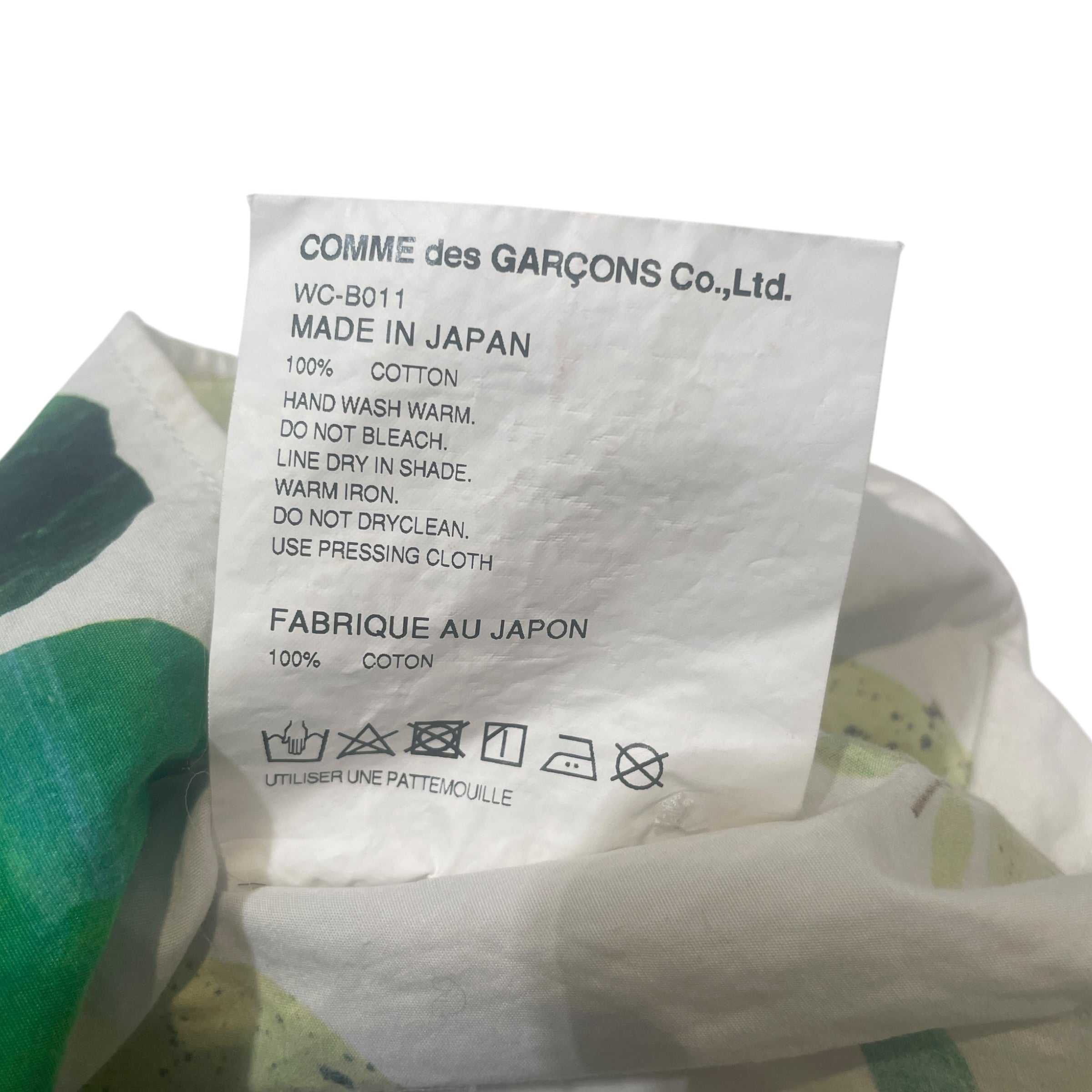 JUNYA WATANABE COMME des GARCONS MAN/SS Shirt/M/Cotton/WHT/All Over Print/Tracey English Apple Print SS view 4