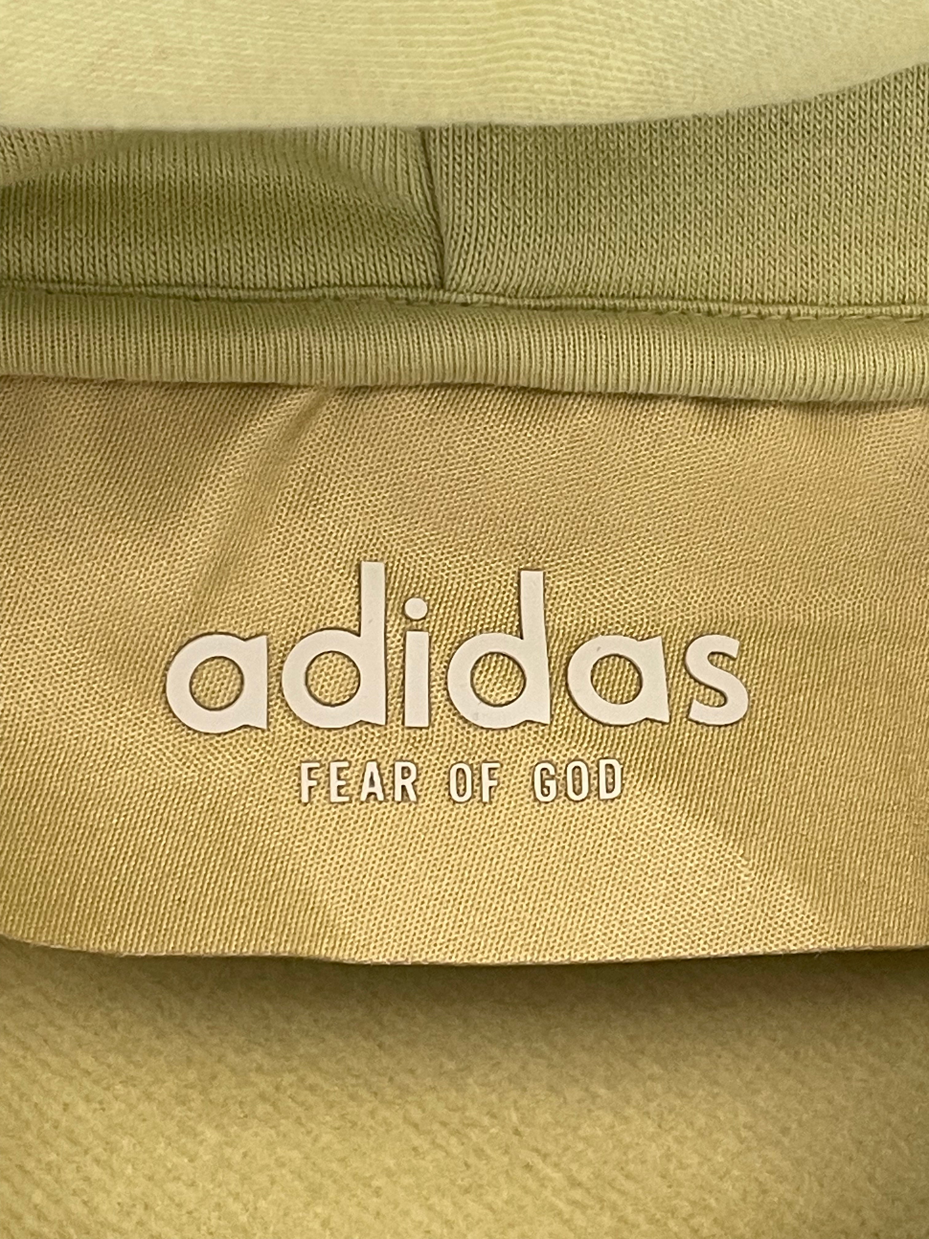 adidas/FEAR OF GOD/Hoodie/S/Cotton/YEL/ view 3