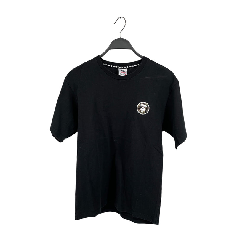 AAPE BY A BATHING APE/T-Shirt/L/Cotton/BLK/SMALL CAMO LOGO
