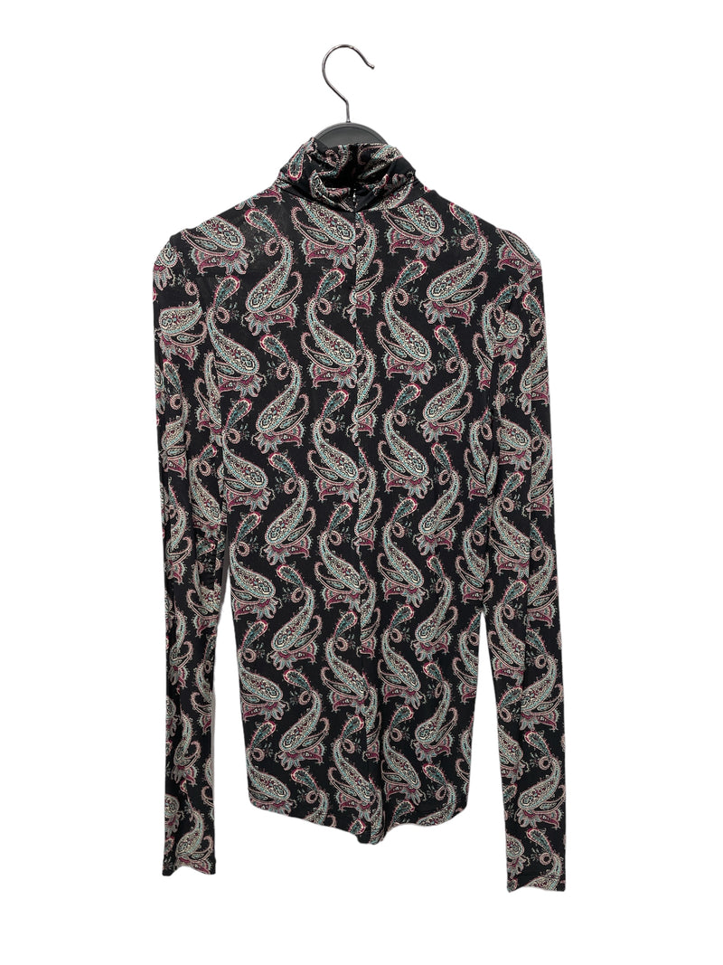 ISABEL MARANT/LS T-Shirt/36/Paisley/Polyester/BLK/