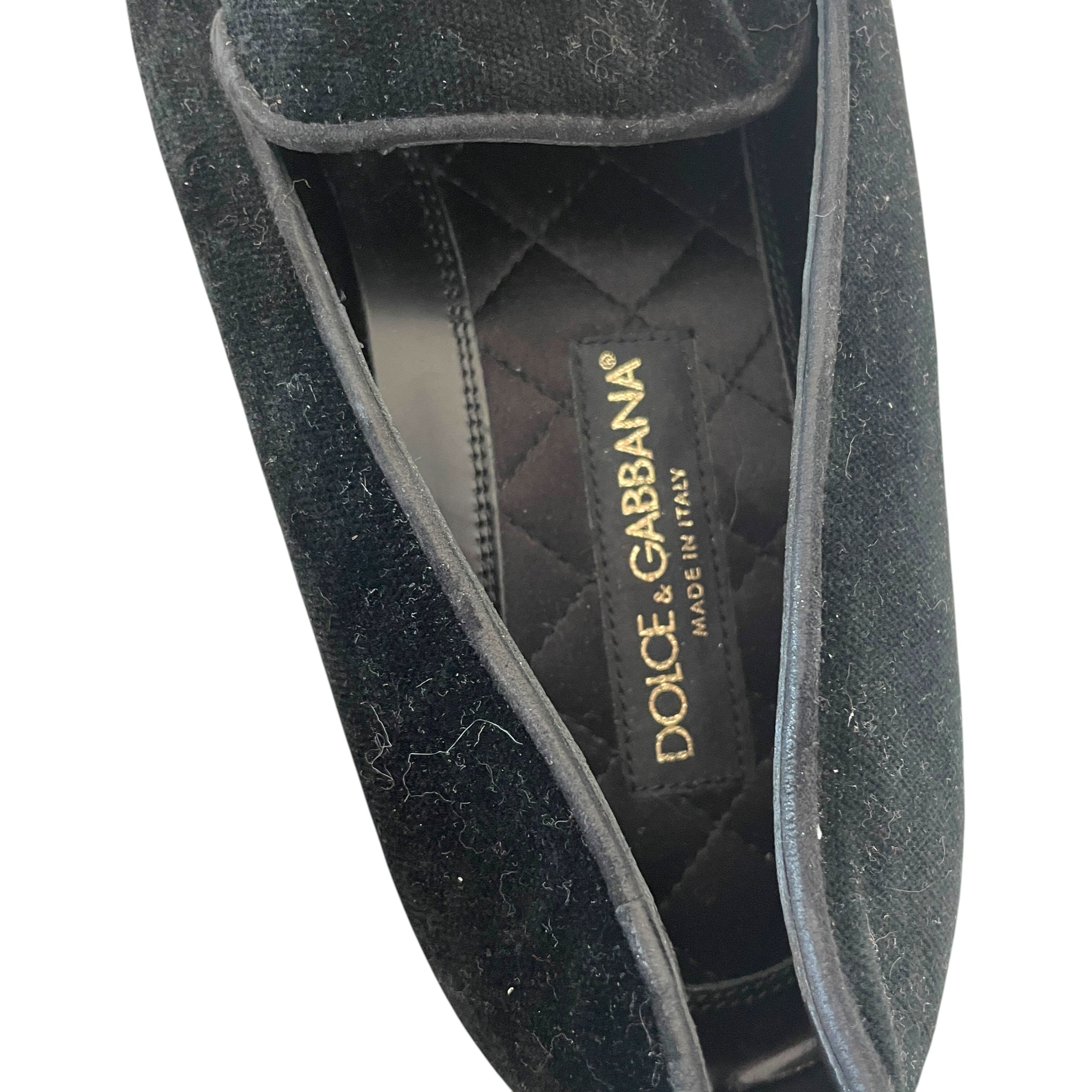 DOLCE&GABBANA/Loafers/US 8/Suede/BLK/ view 4