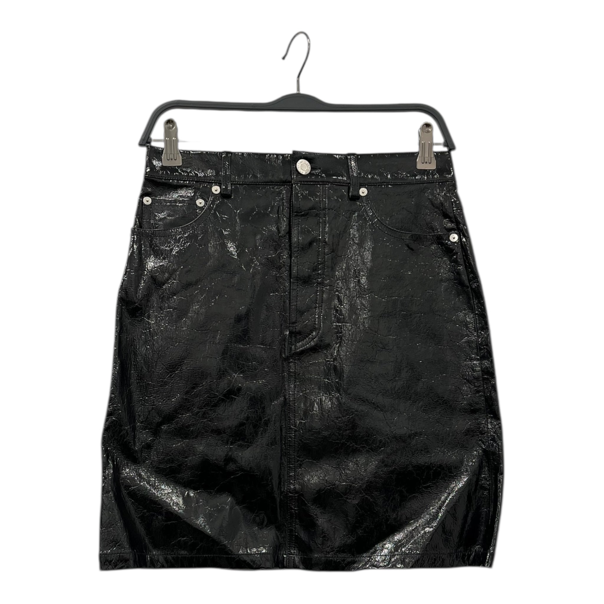 Helmut Lang/Skirt/2/Leather/BLK/CALF LEATHER SKIRT HIGH WAIST view 1