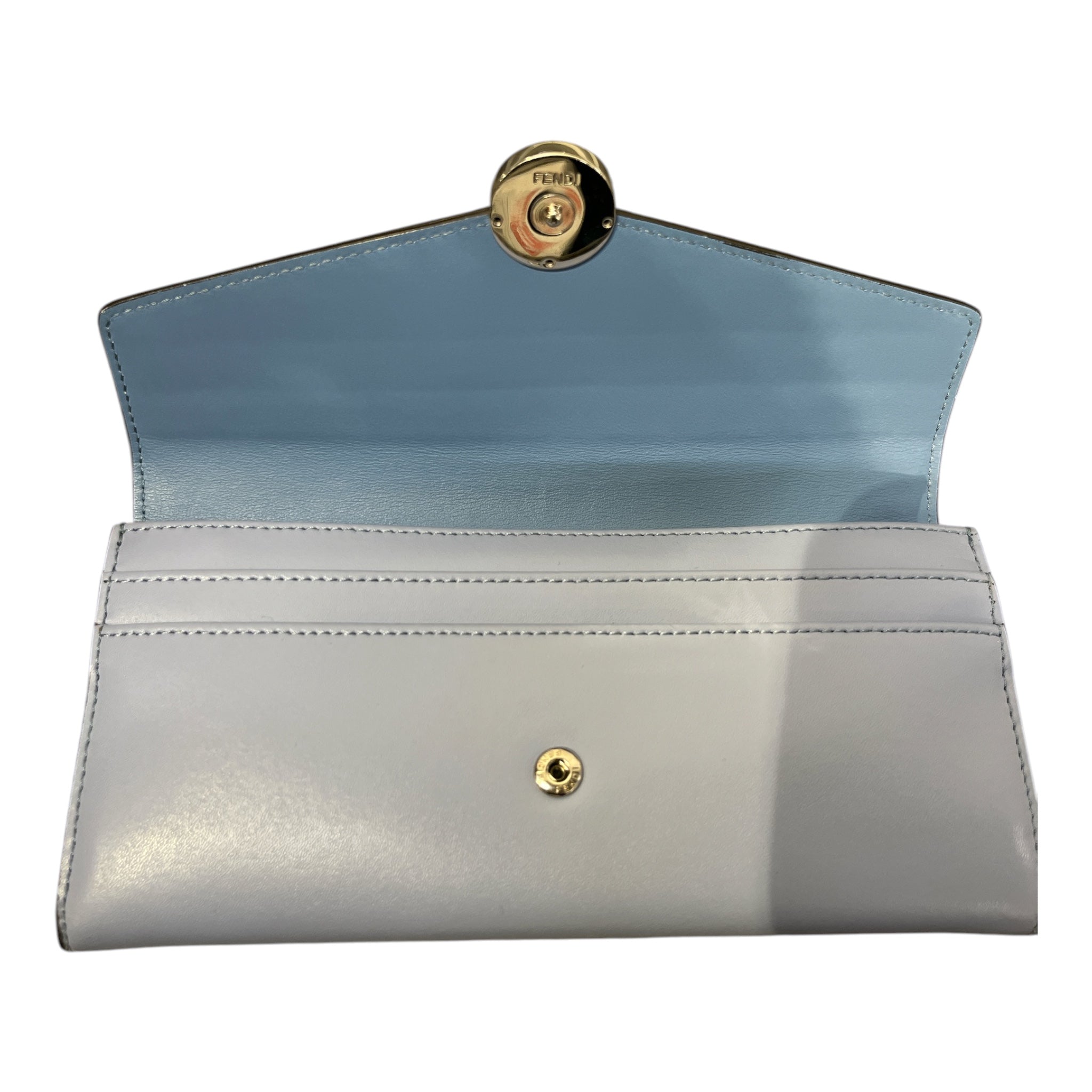 FENDI/Long Wallet/Monogram/BLU/CONTINENTAL SOFT BLUE WALLET view 4