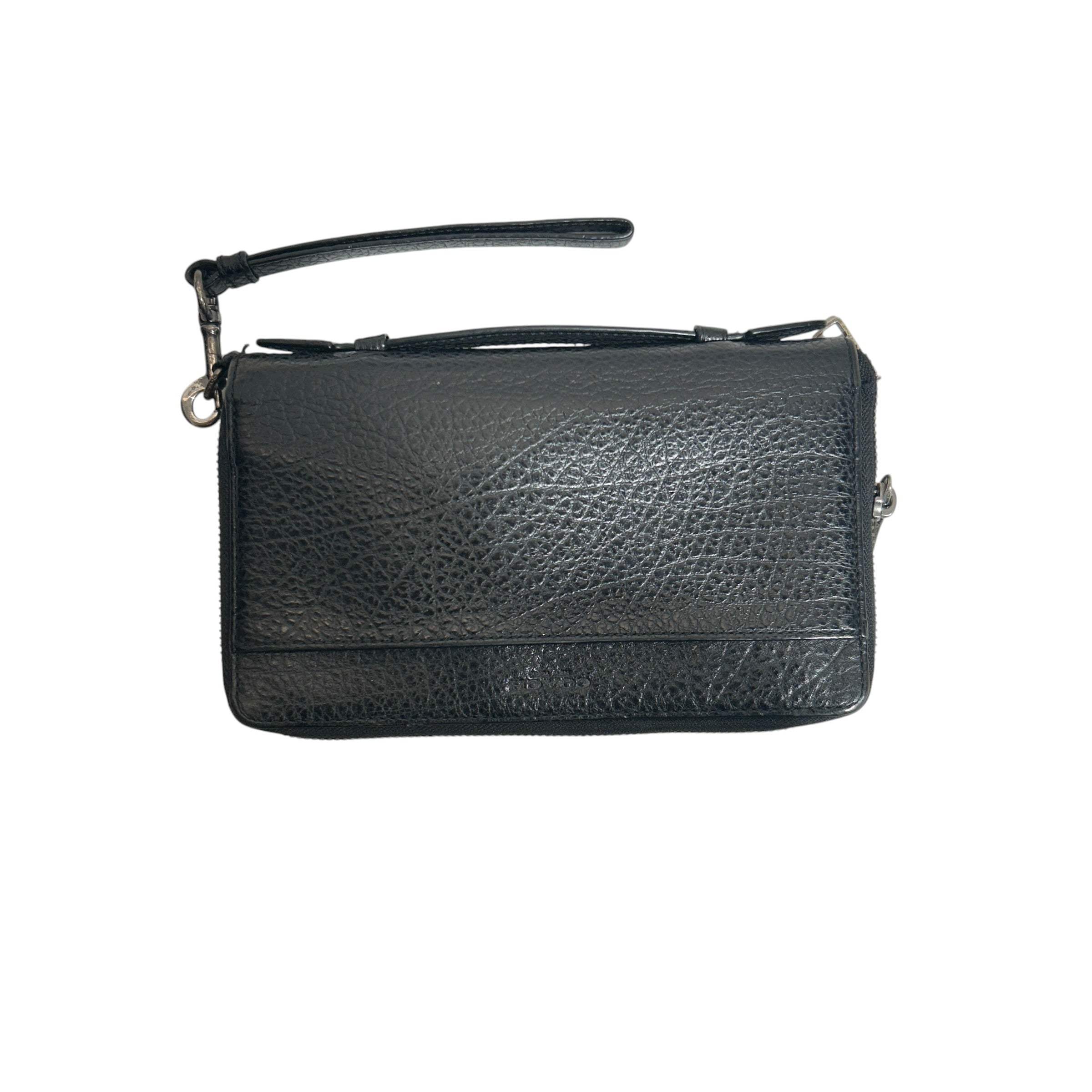 COACH/Long Wallet/Leather/BLK/M's/Double Zip Travel Organizer view 1