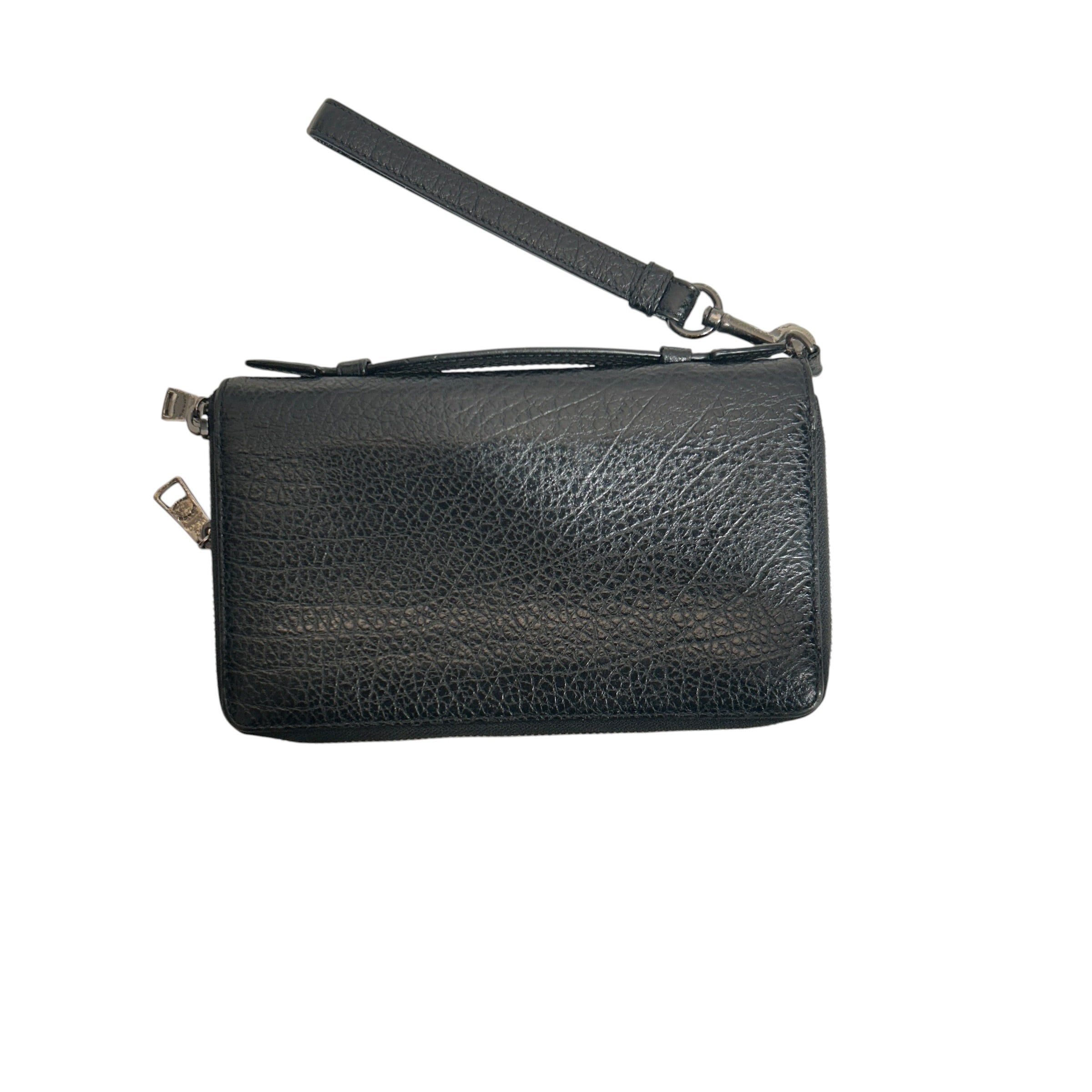 COACH/Long Wallet/Leather/BLK/M's/Double Zip Travel Organizer view 2