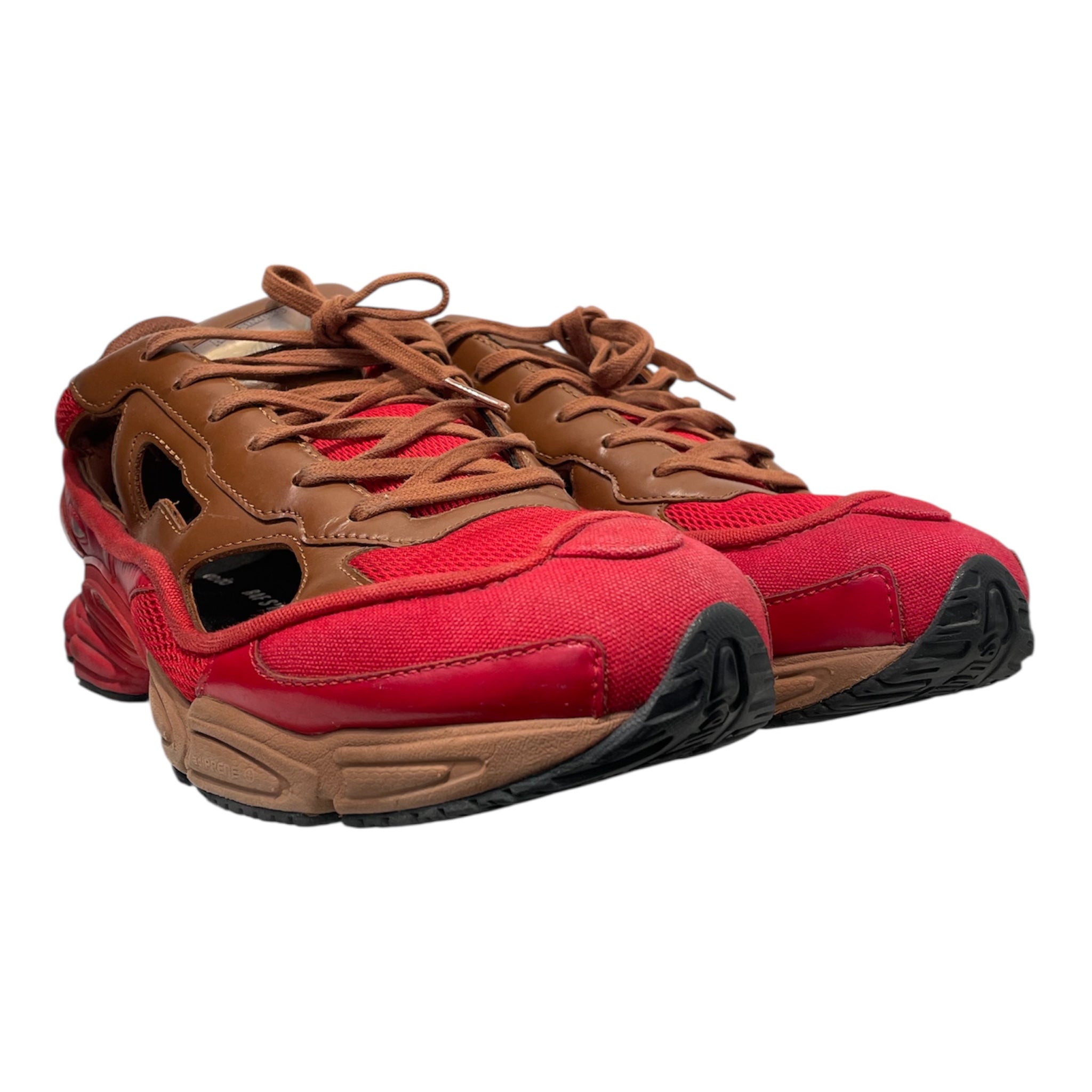 RAF SIMONS/Low-Sneakers/US 10/Cotton/RED/OZWEEGO HOLLOW view 1
