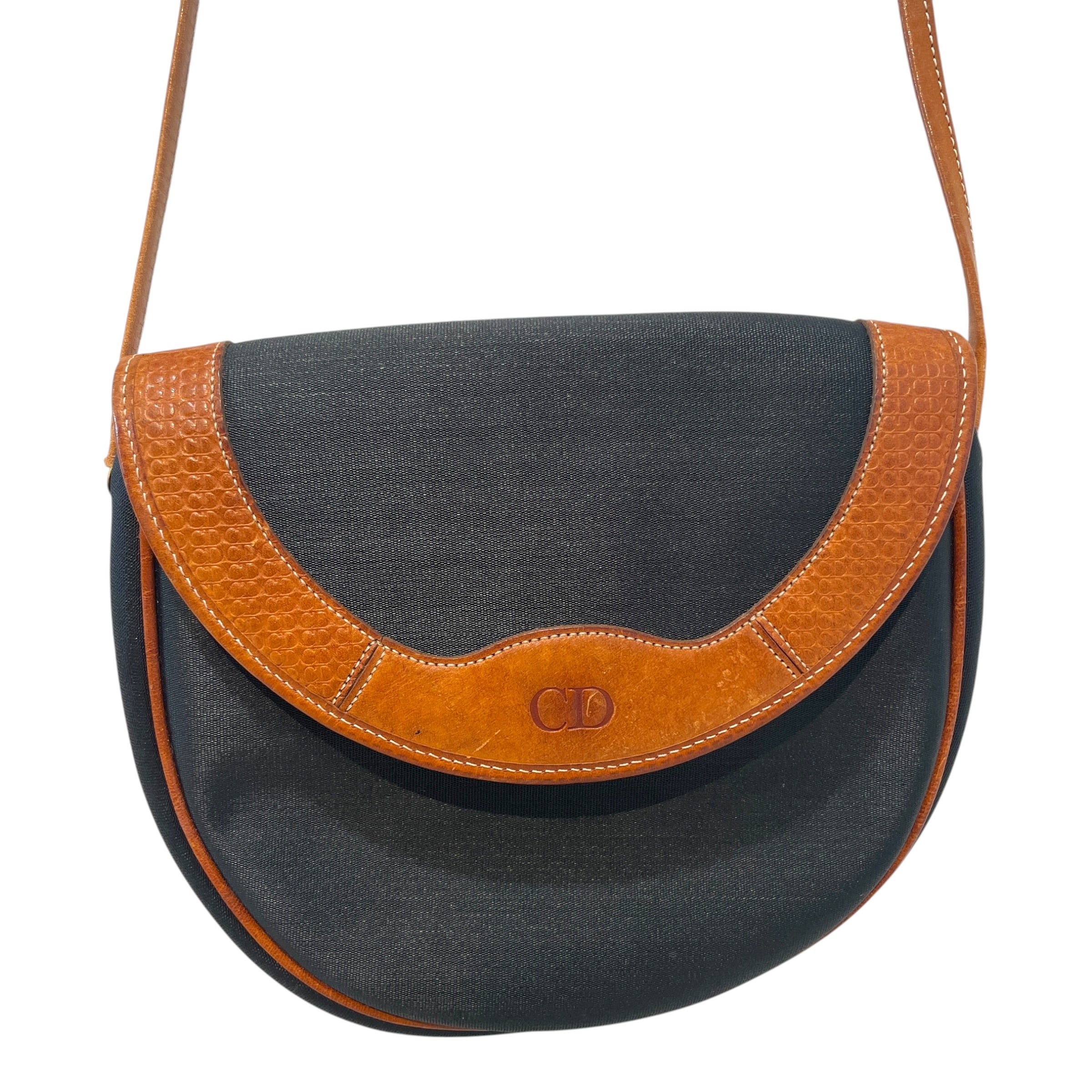 Christian Dior/Cross Body Bag/Monogram/Leather/BRW/Logo Cross Body Bag view 2