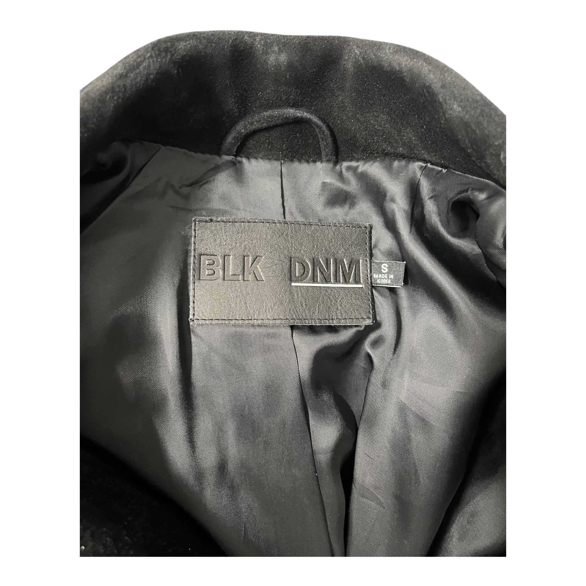 BLK DNM/Riders Jkt (S)/S/Suede/BLK/BIKER/RACER STYLE/ METAL ZIPS view 3