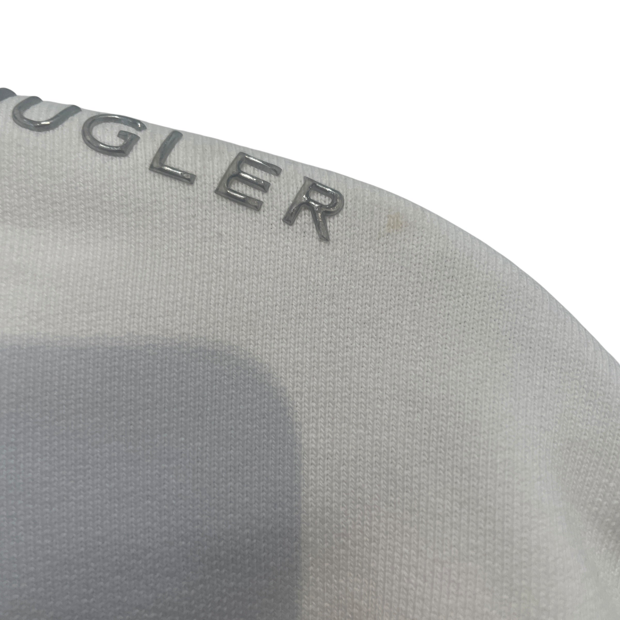 MUGLER/H&M/Hoodie/XS/Cotton/WHT/Pullover/Cropped MUGLER/H&M Hoodie view 6