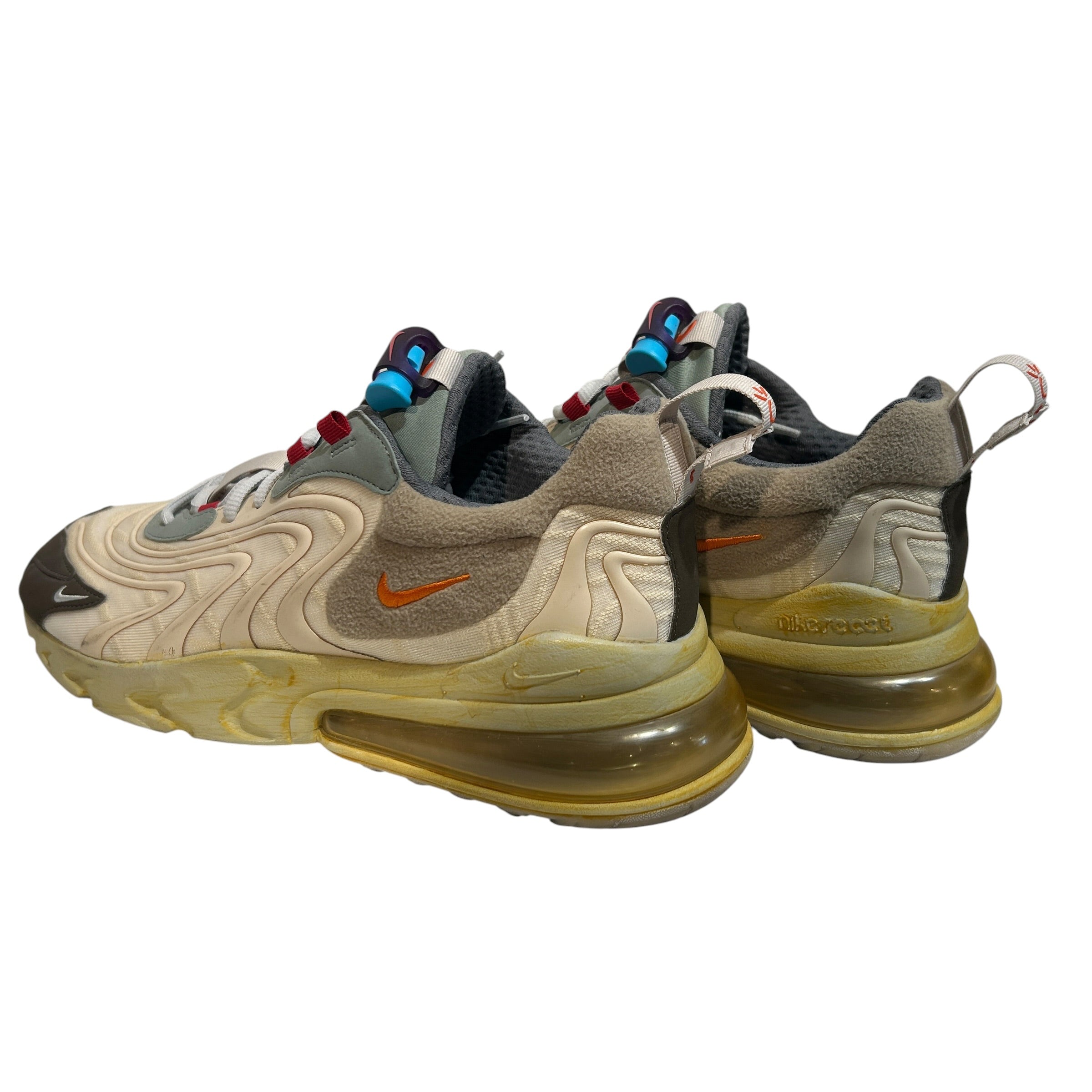NIKE/TRAVIS SCOTT/Low-Sneakers/US 12/Polyester/CRM/CACTUS TRAIL 270 REACT view 2