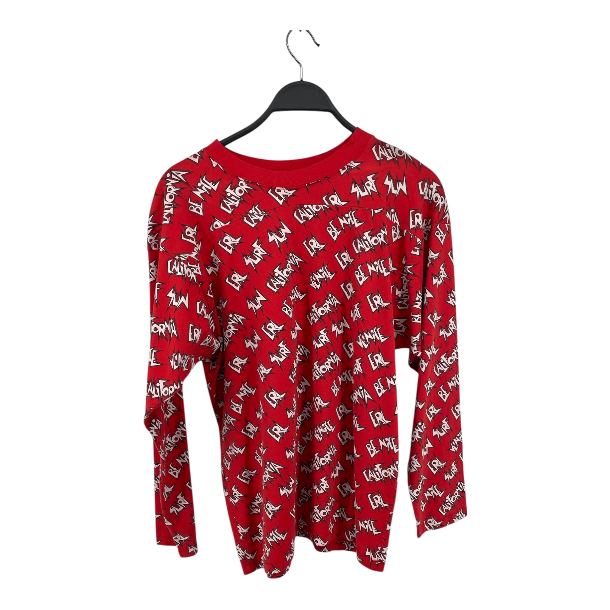 ERL/LS T-Shirt/Cotton/RED/All Over Print/ view 1