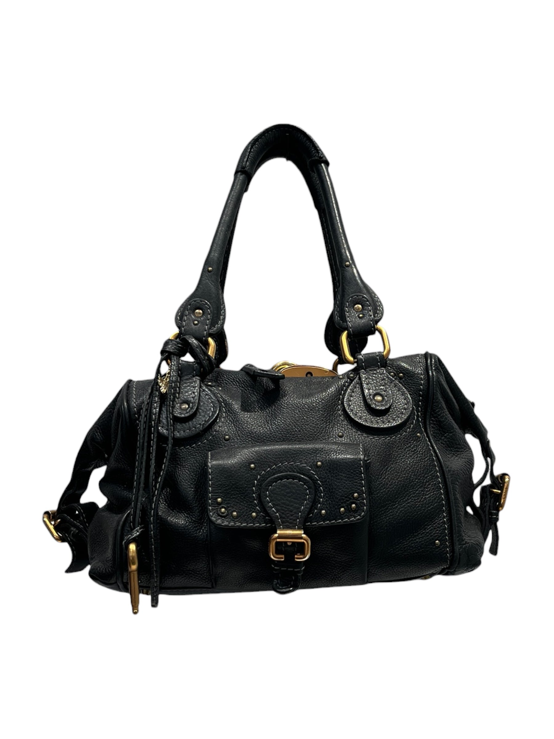 Chloe/Hand Bag/Leather/BLK/PADDINGTON BAG view 1