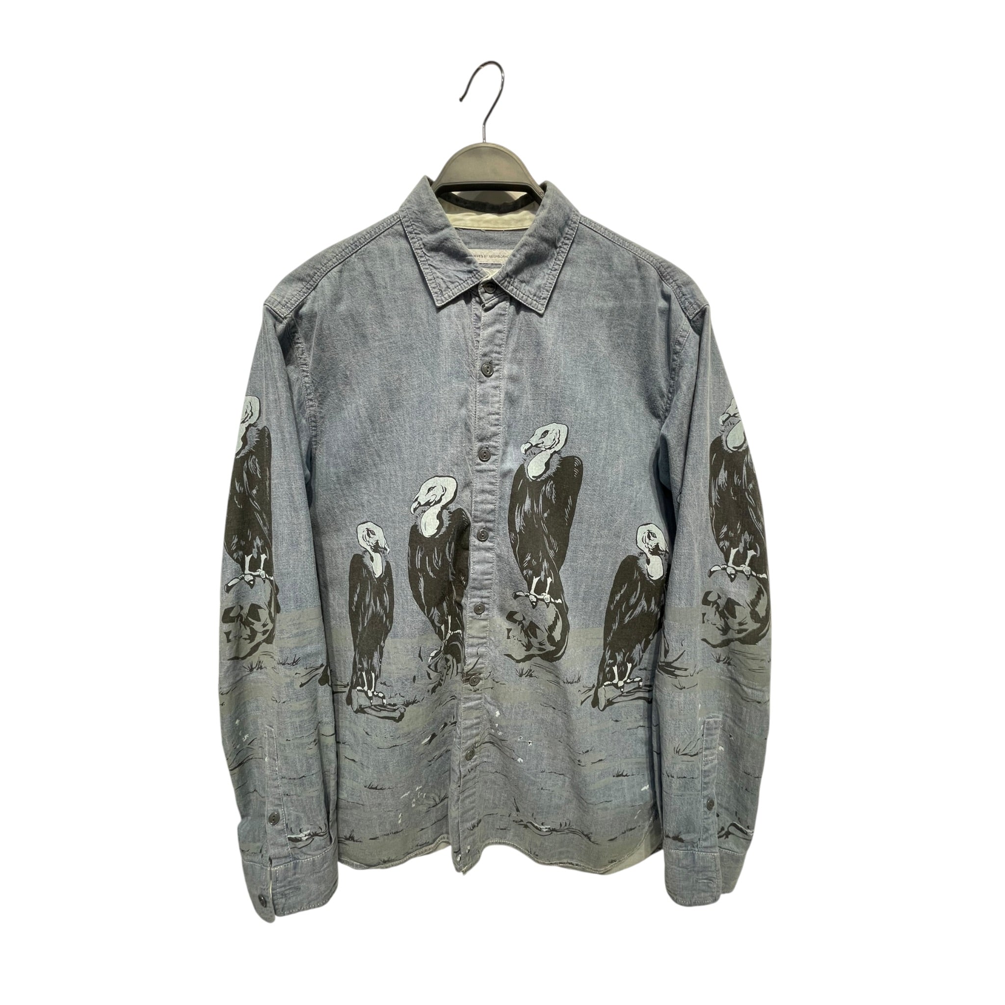NEIGHBORHOOD/LS Shirt/3/Cotton/BLU/Graphic/svg archives by neighborhood view 1