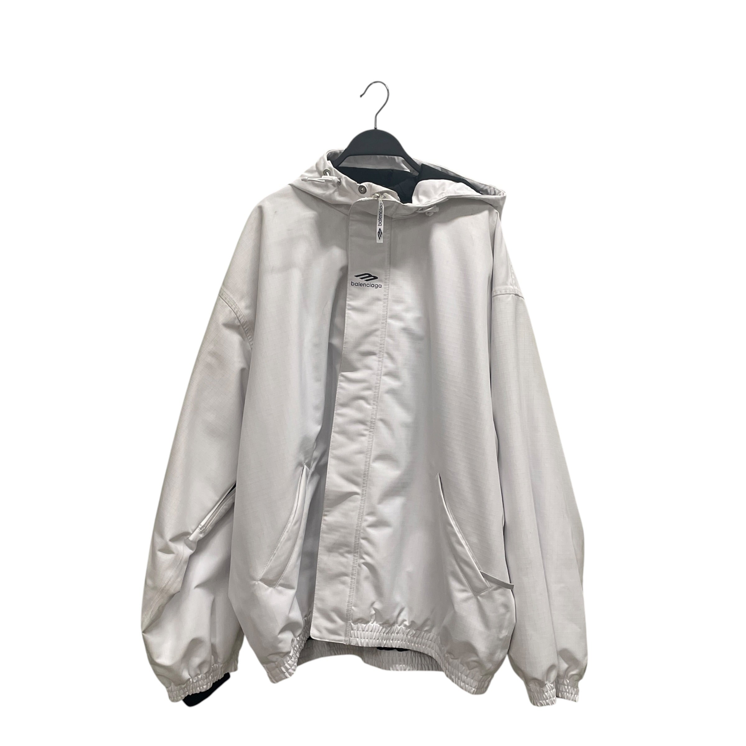 BALENCIAGA/Windbreaker/44/Nylon/GRY/SKI JACKET view 1