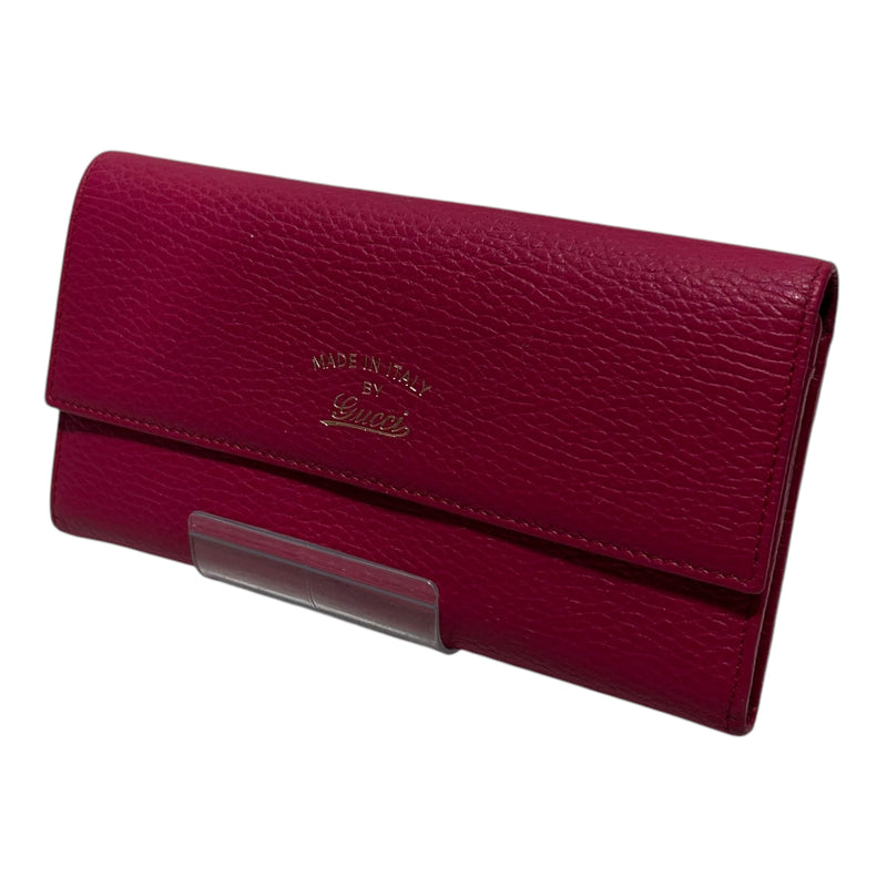 GUCCI/Long Wallet/Leather/PNK/CONTINENTAL WALLET