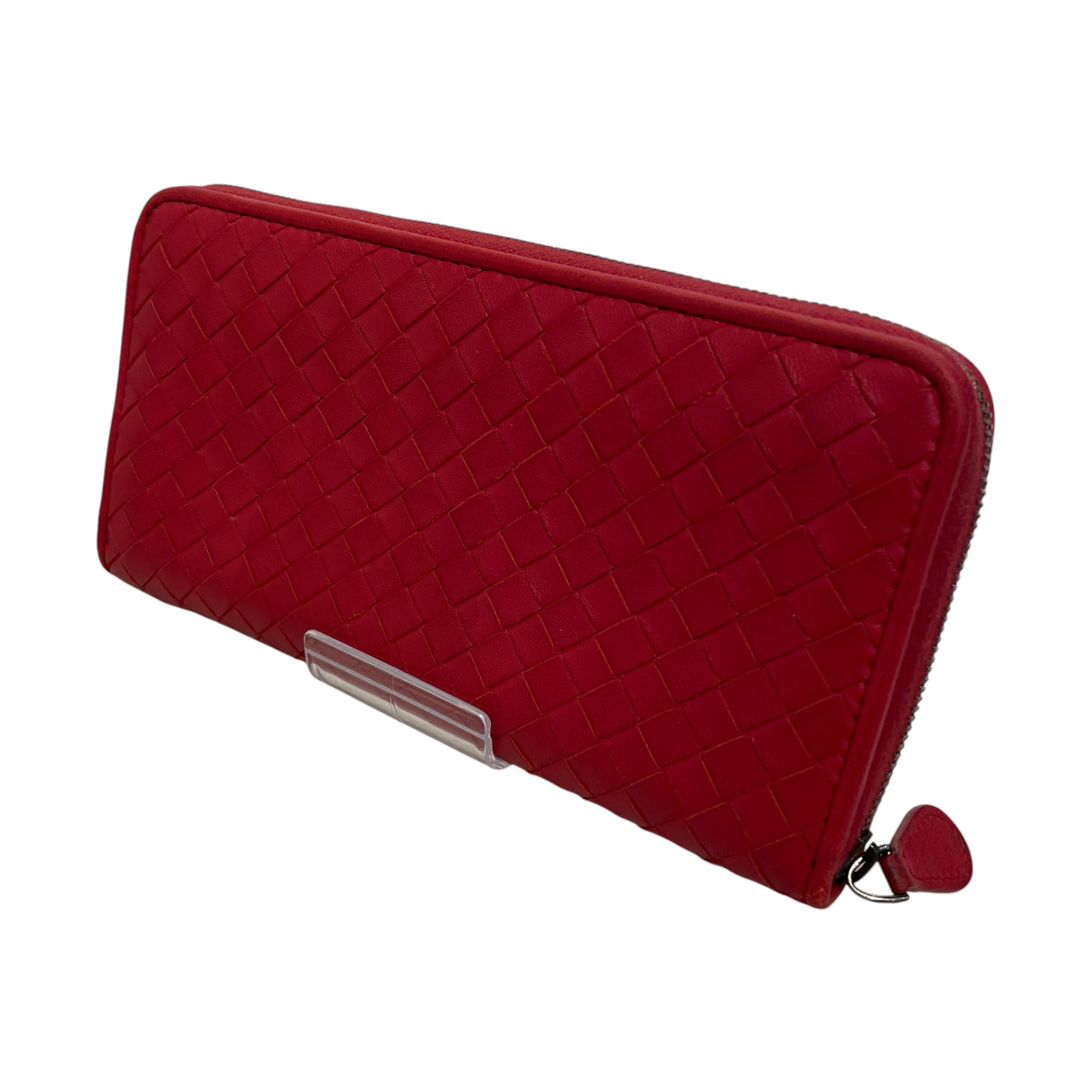 BOTTEGA VENETA/Long Wallet/Leather/RED/L's/ view 2